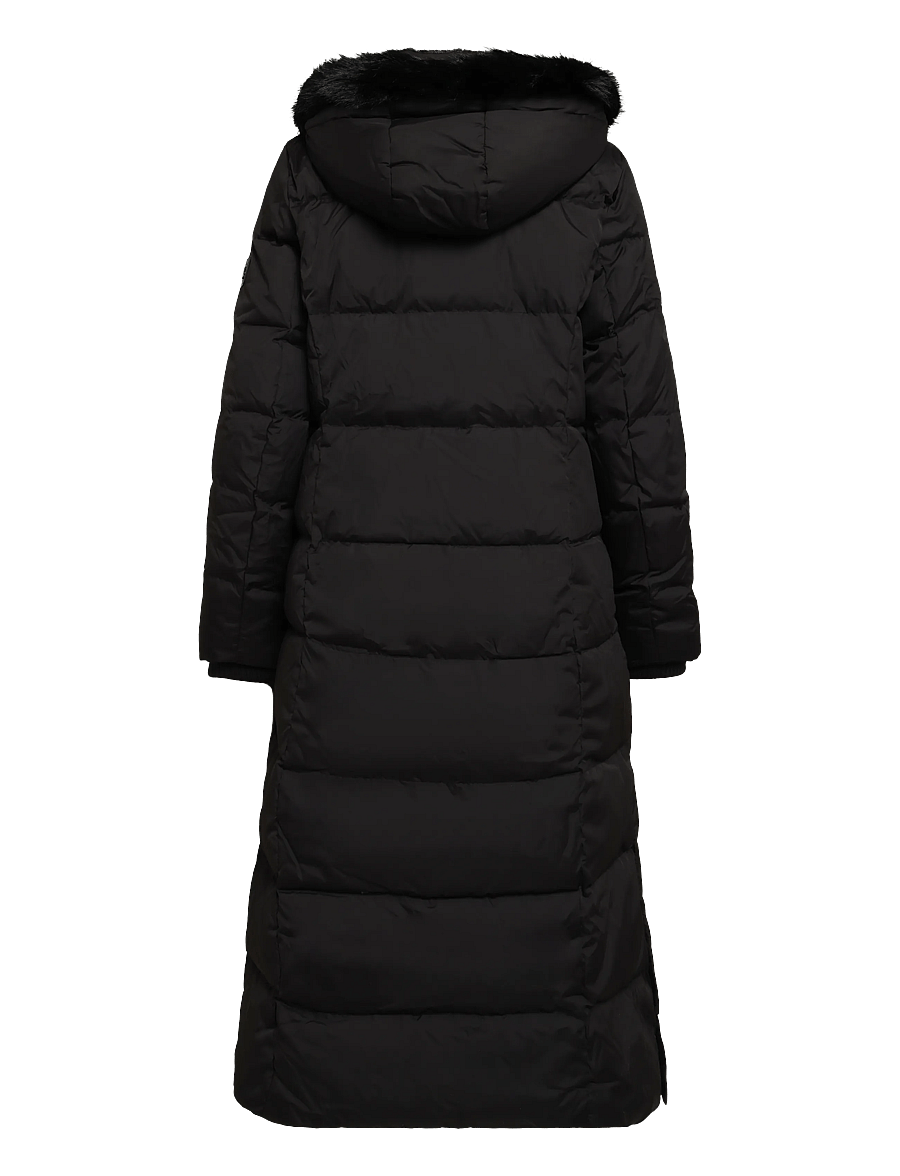 Lauren Ralph Lauren - Faux-Fur-Trim Quilted Hooded Down Coat - talvitakit - black - 3