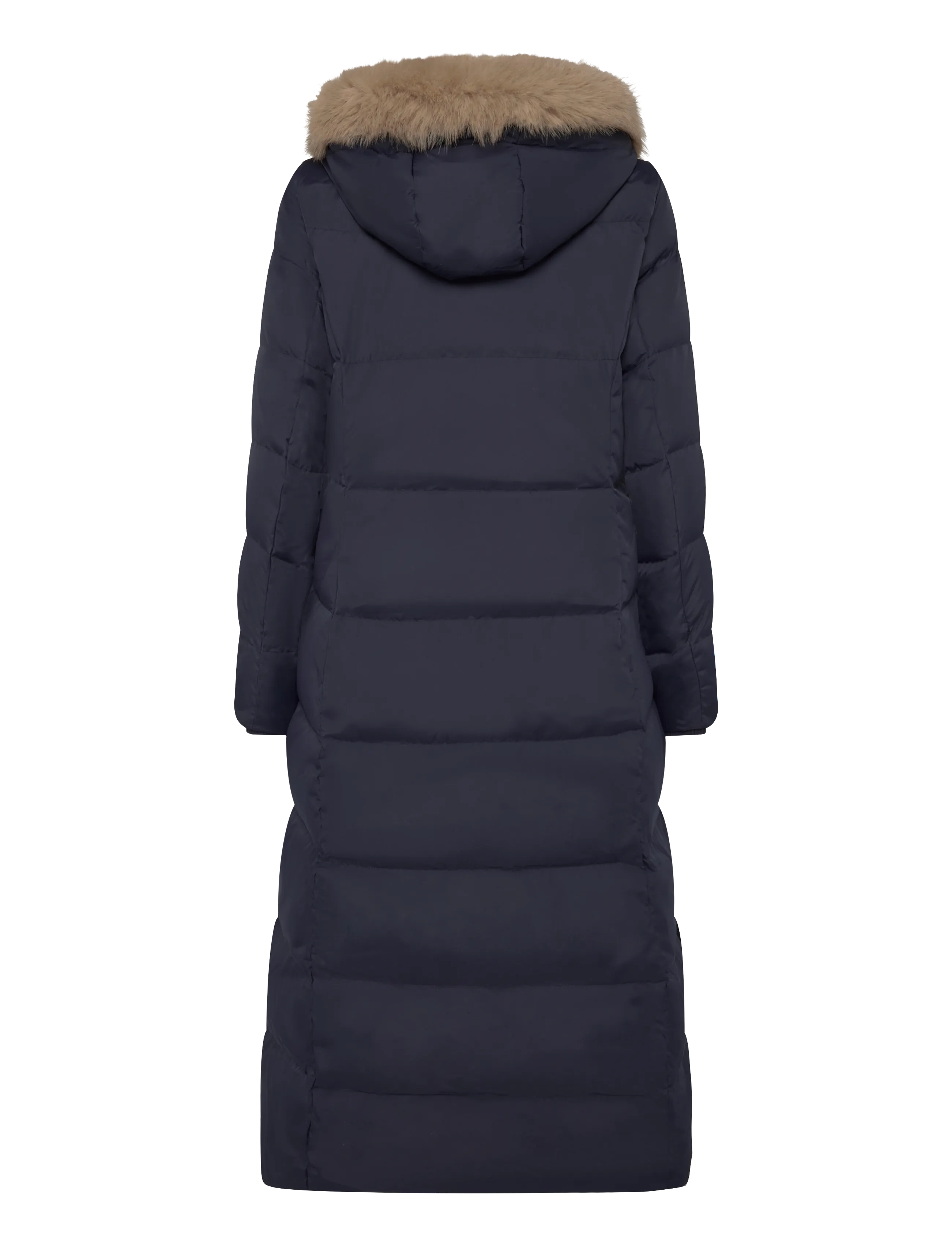 Lauren Ralph Lauren - Faux-Fur-Trim Quilted Hooded Down Coat - talvejoped - dk navy - 3