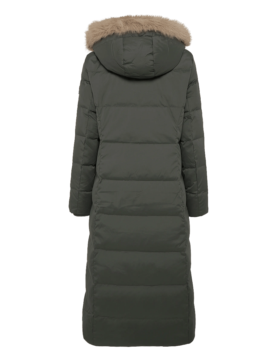 Lauren Ralph Lauren - Faux-Fur-Trim Quilted Hooded Down Coat - vinterjakker - litchfield loden - 3