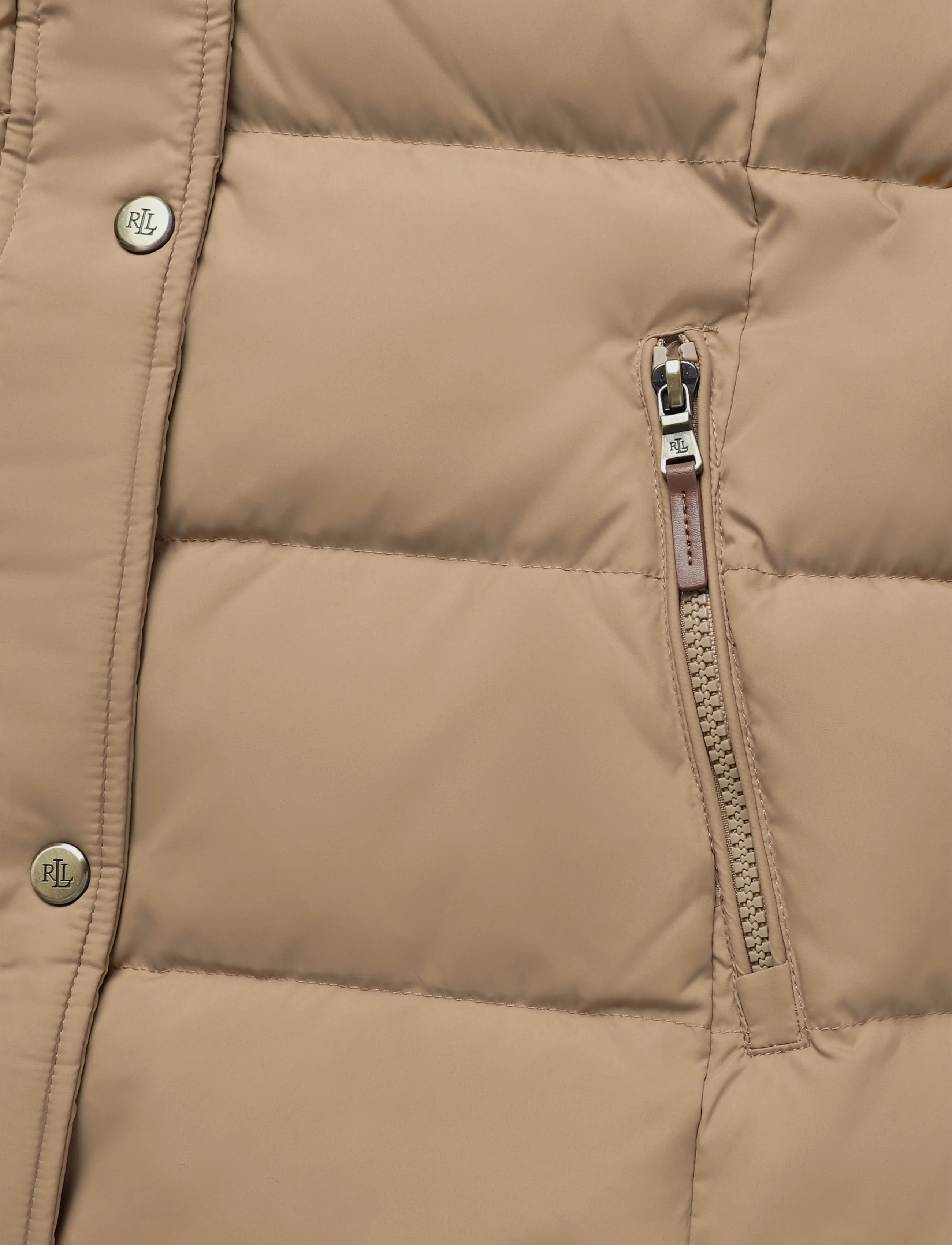 Lauren Ralph Lauren - Crest-Patch Hooded Down Coat - talvejoped - classic camel - 3