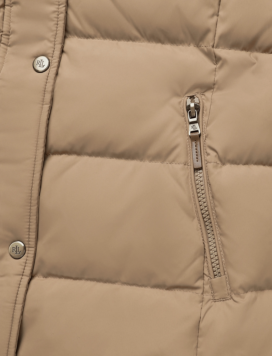 Lauren Ralph Lauren - Crest-Patch Hooded Down Coat - talvejoped - classic camel - 3
