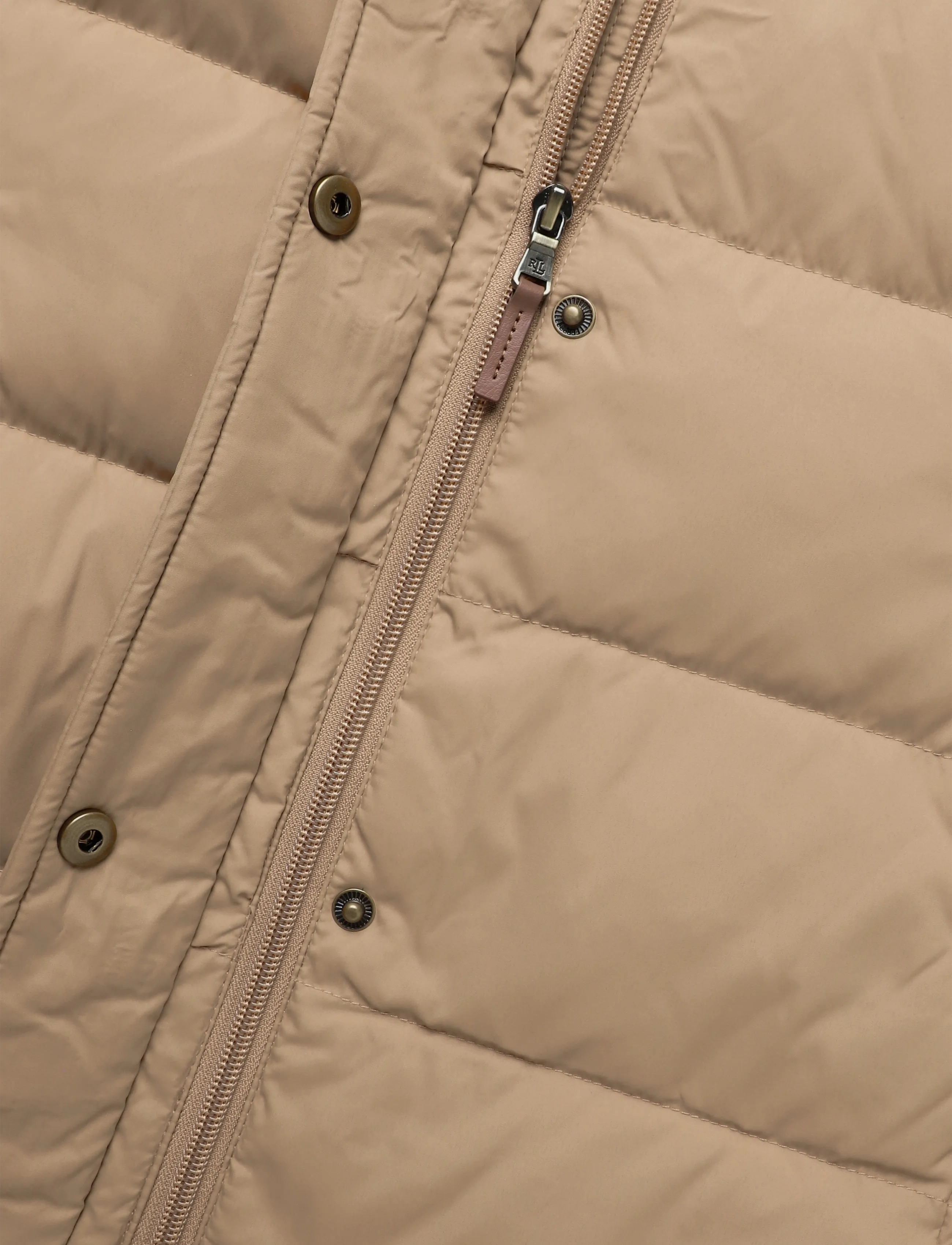 Lauren Ralph Lauren - Crest-Patch Hooded Down Coat - talvejoped - classic camel - 4