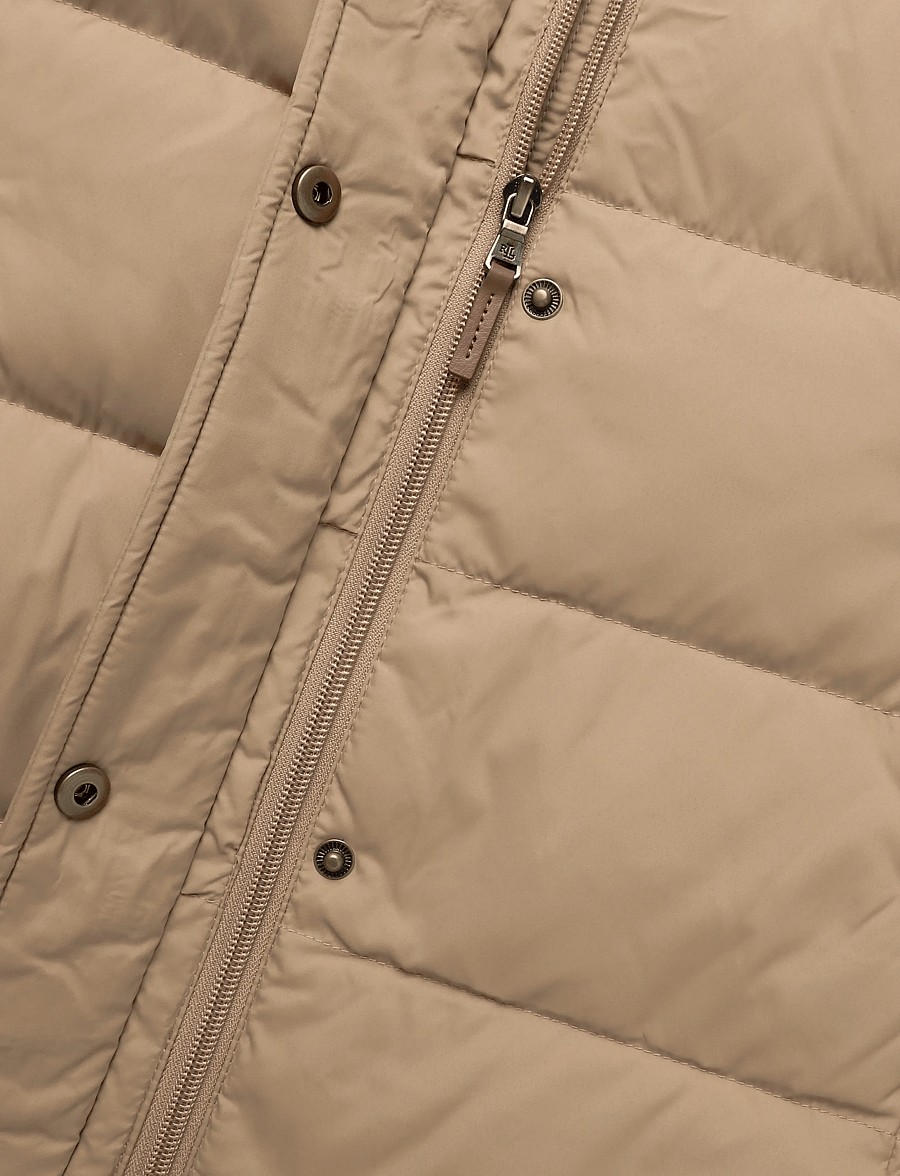 Lauren Ralph Lauren - Crest-Patch Hooded Down Coat - talvejoped - classic camel - 4