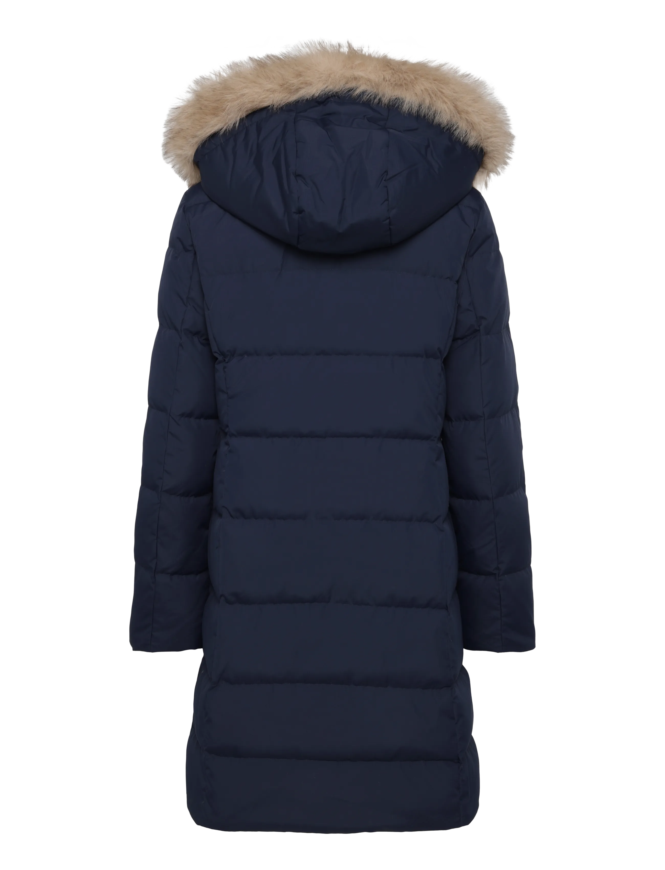 Lauren Ralph Lauren - Crest-Patch Hooded Down Coat - vinterjackor - dk navy - 1