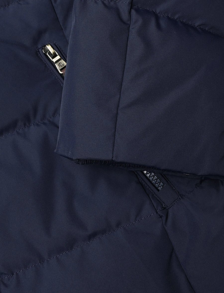 Lauren Ralph Lauren - Crest-Patch Hooded Down Coat - vinterjackor - dk navy - 3