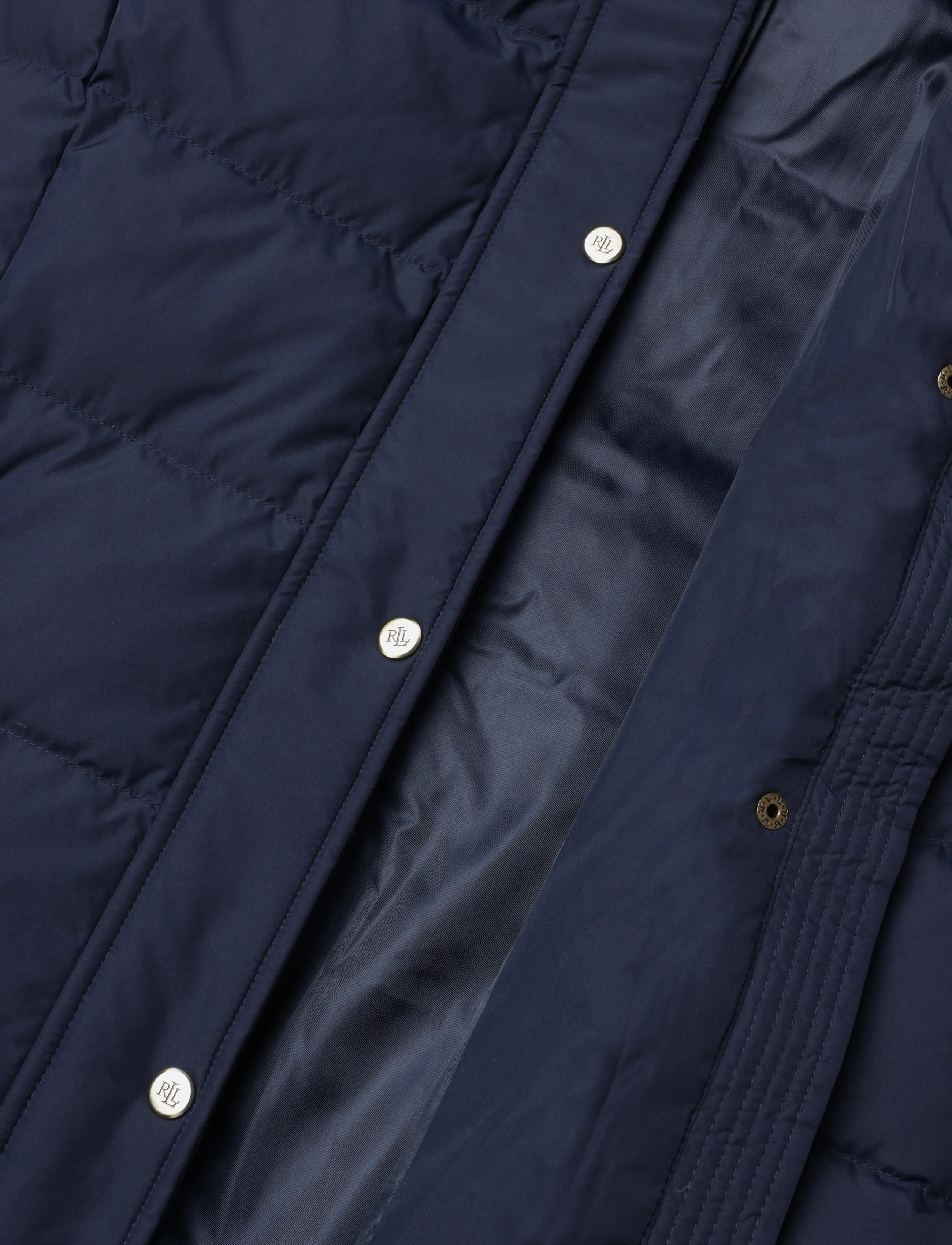 Lauren Ralph Lauren - Crest-Patch Hooded Down Coat - vinterjackor - dk navy - 4