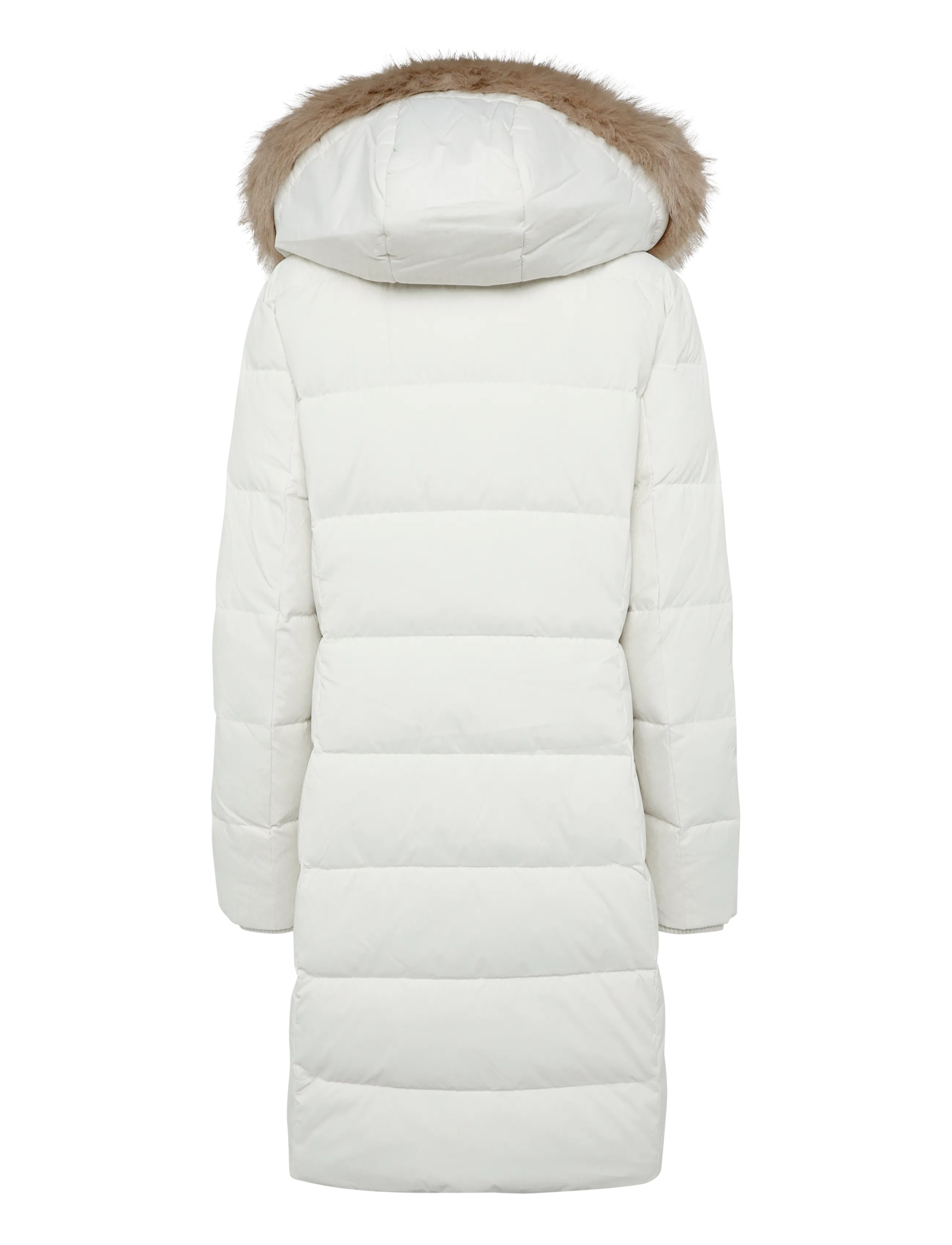 Lauren Ralph Lauren - Crest-Patch Hooded Down Coat - mascarpone cream - 1
