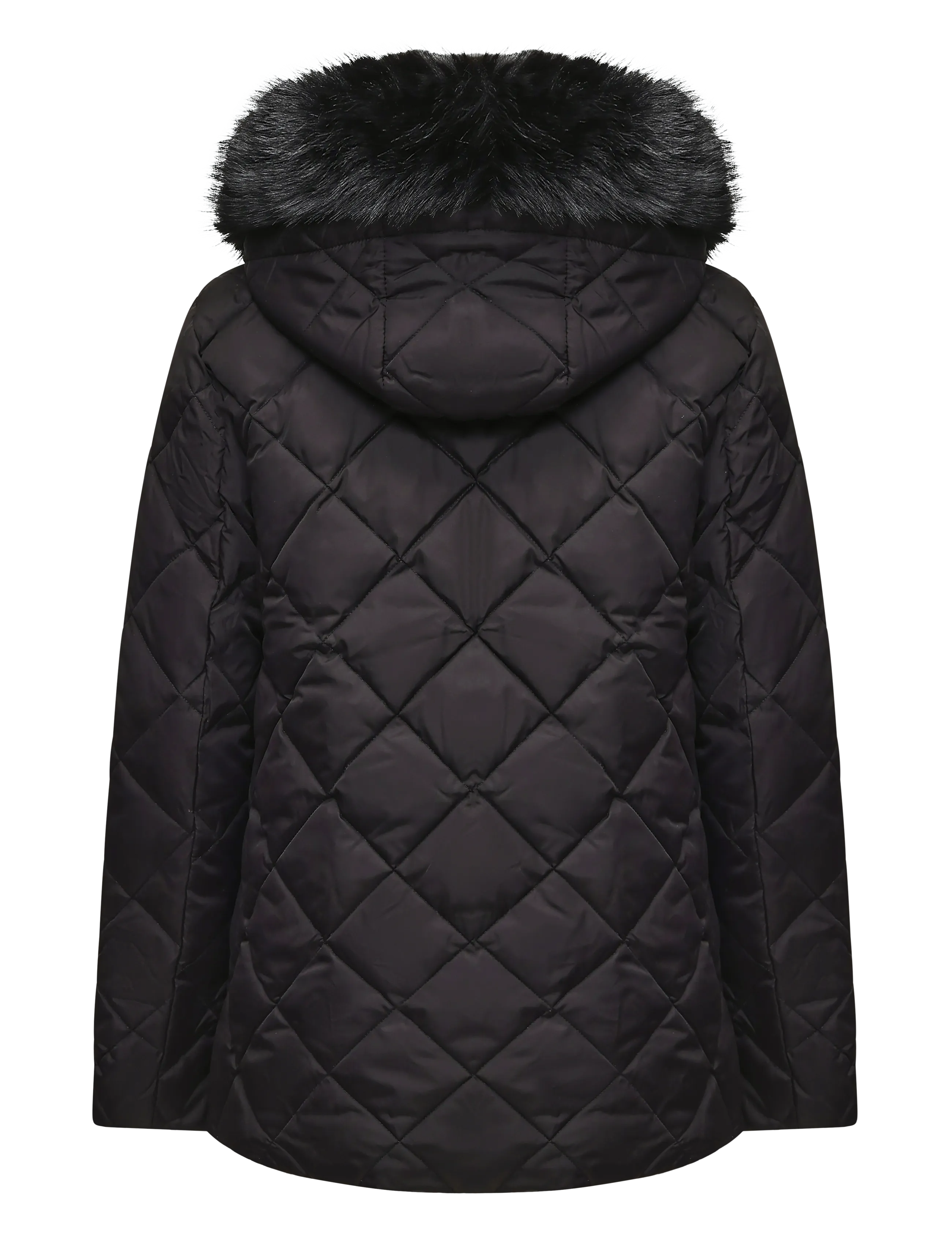 Lauren Ralph Lauren - Crest-Patch Quilted Hooded Down Coat - talvejoped - black - 3