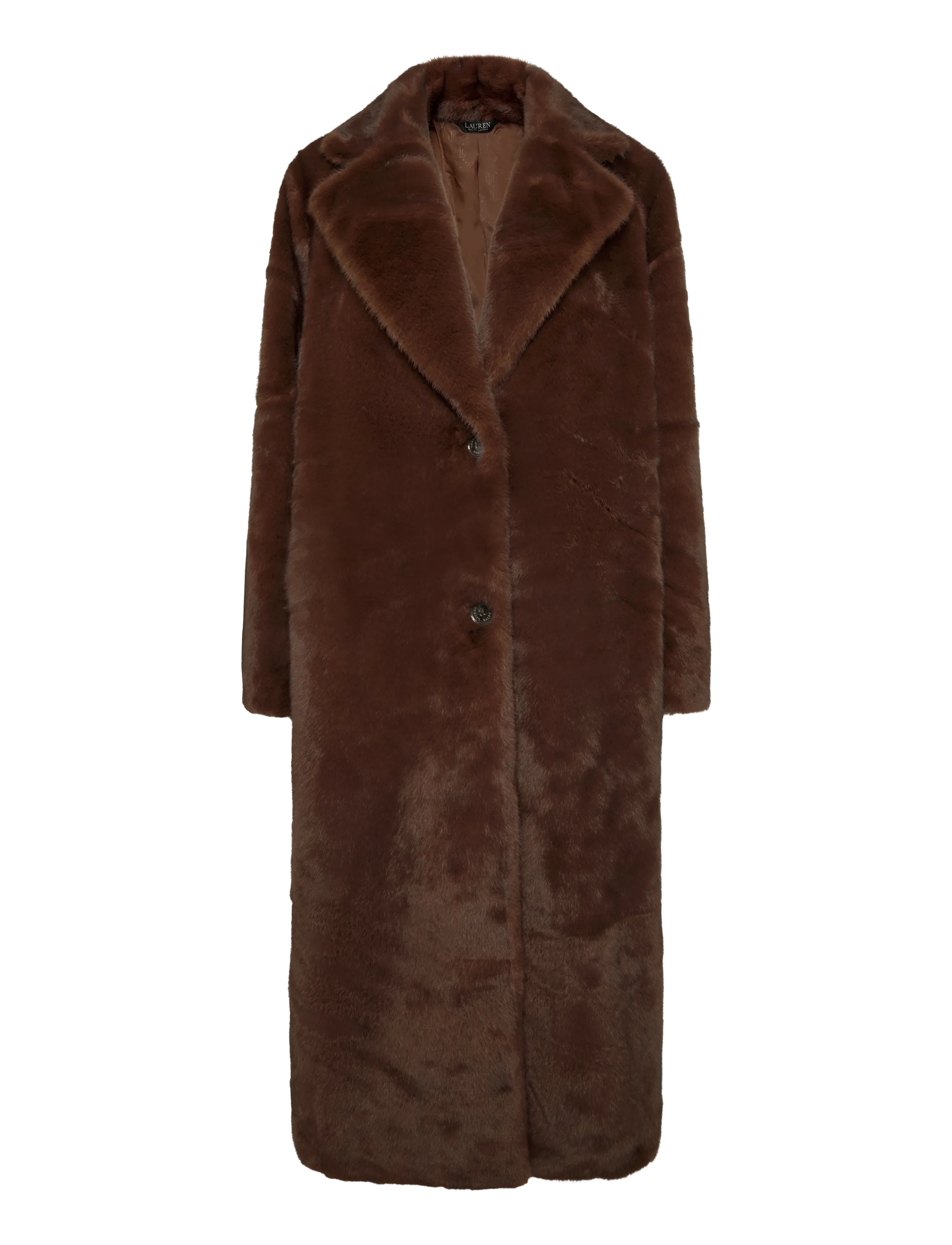 Lauren Ralph Lauren - Faux-Fur Reefer Coat - faux fur jakker - circuit brown - 3