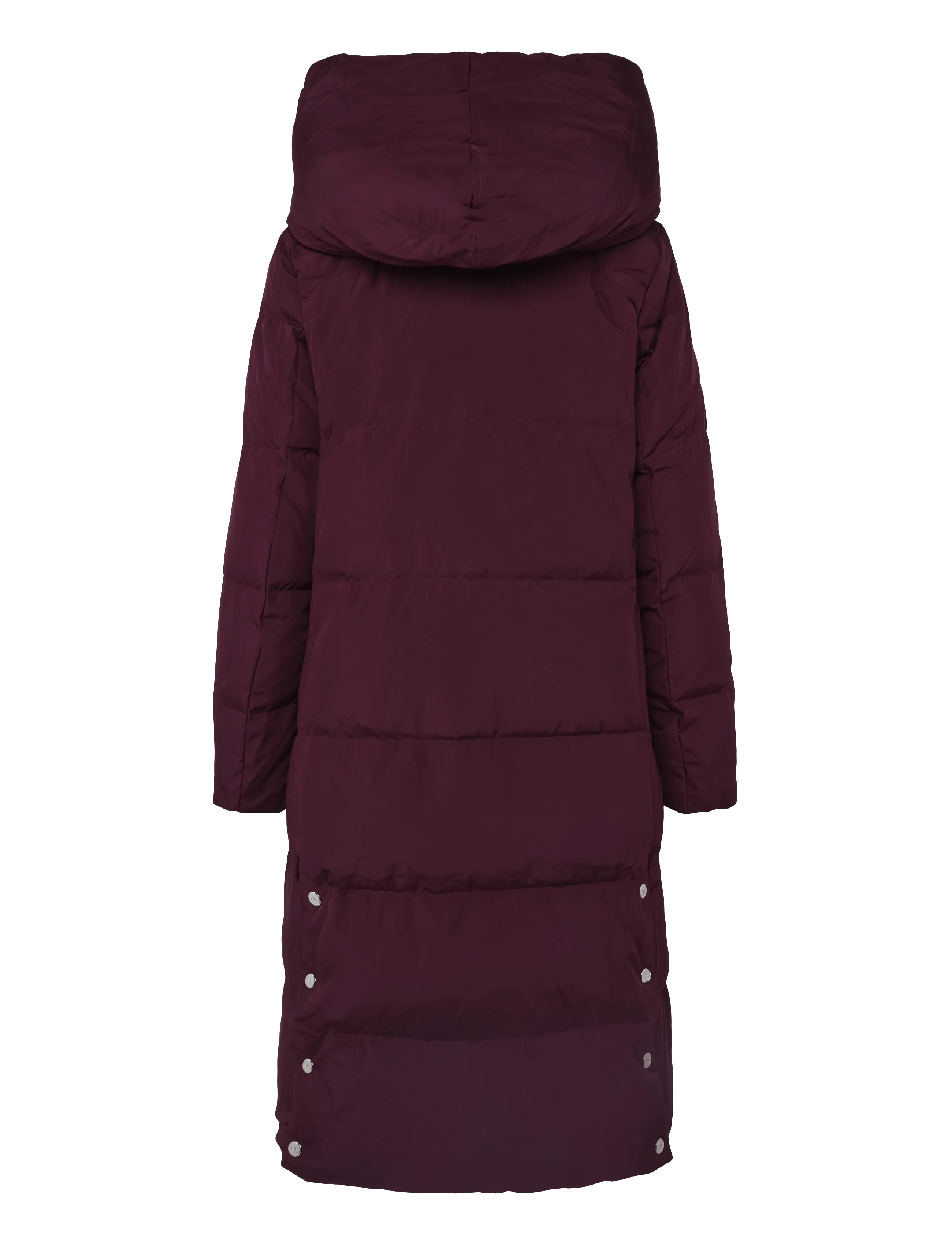 Lauren Ralph Lauren - Oversize-Collar Quilted Down Coat - vinterjakker - dark garnet - 3