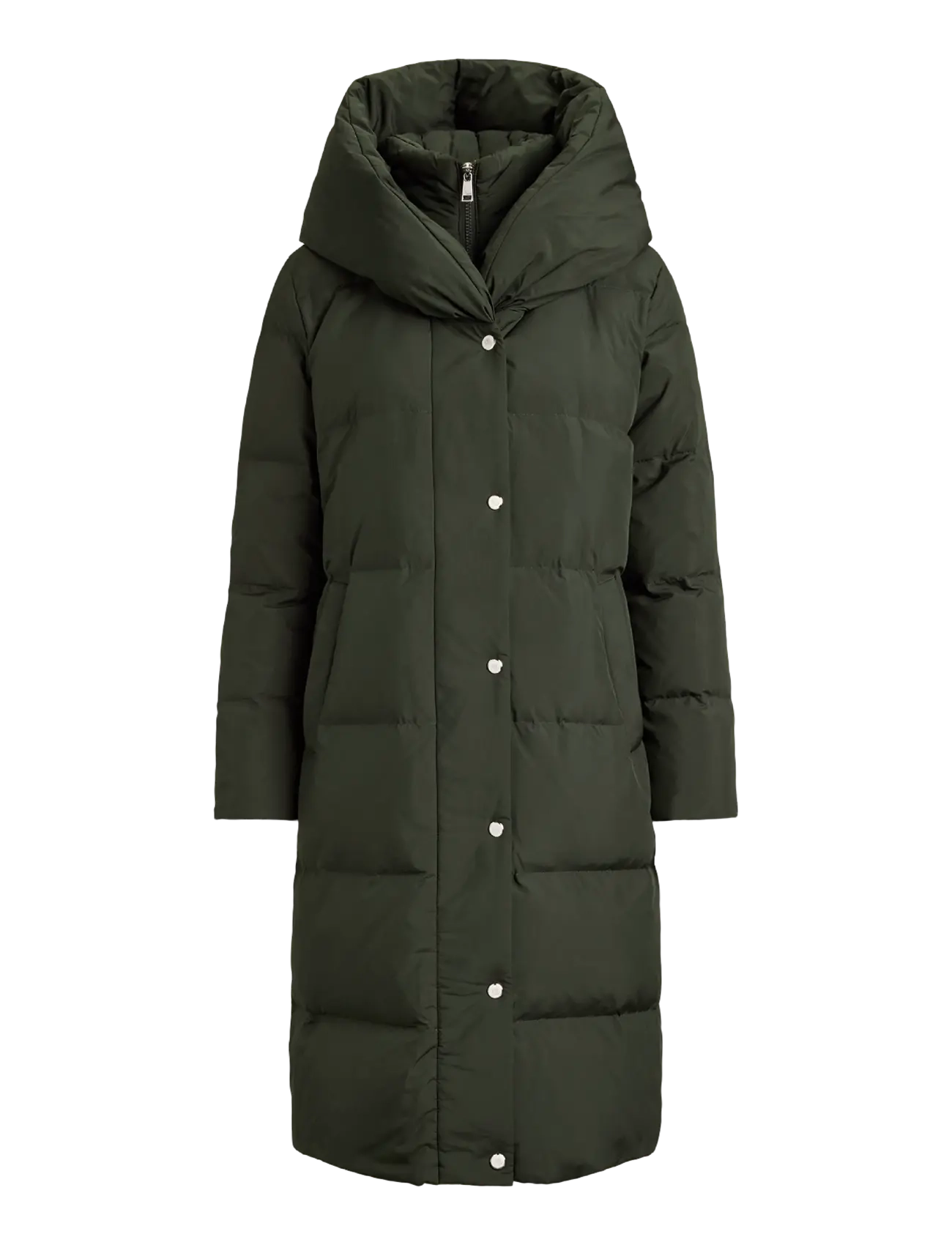 Lauren Ralph Lauren - Quiltad dunkappa med oversize sjalkrage - vinterjackor - litchfield loden - 2