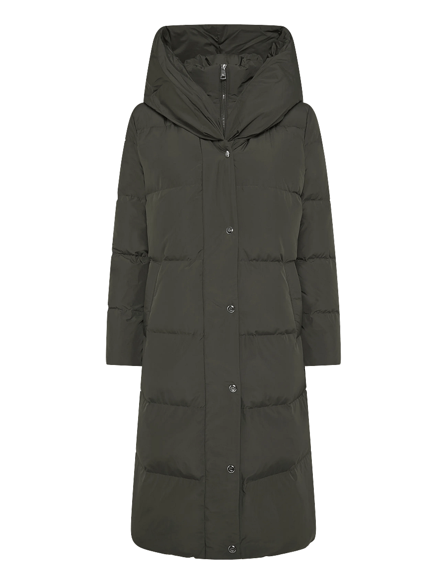 Lauren Ralph Lauren - Oversize-Collar Quilted Down Coat - vinterjakker - litchfield loden - 2