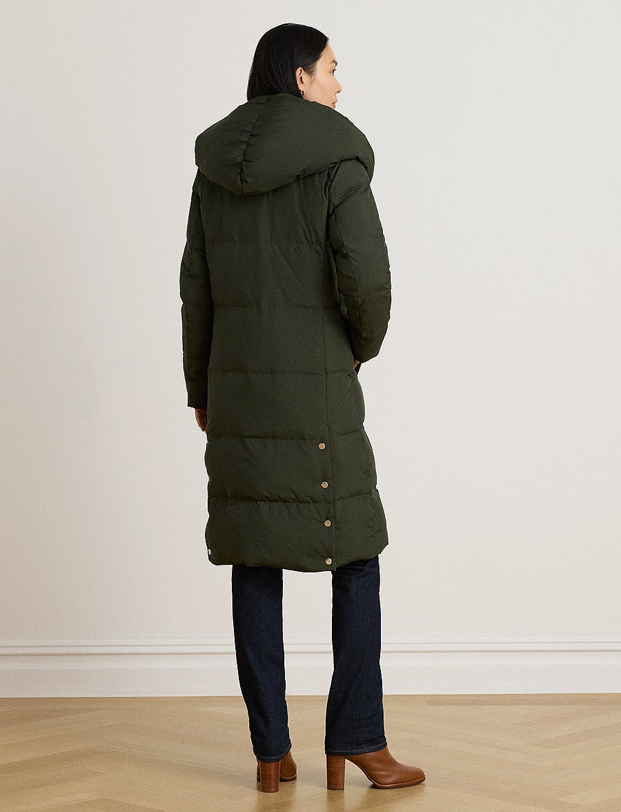 Lauren Ralph Lauren - Quiltad dunkappa med oversize sjalkrage - vinterjackor - litchfield loden - 3