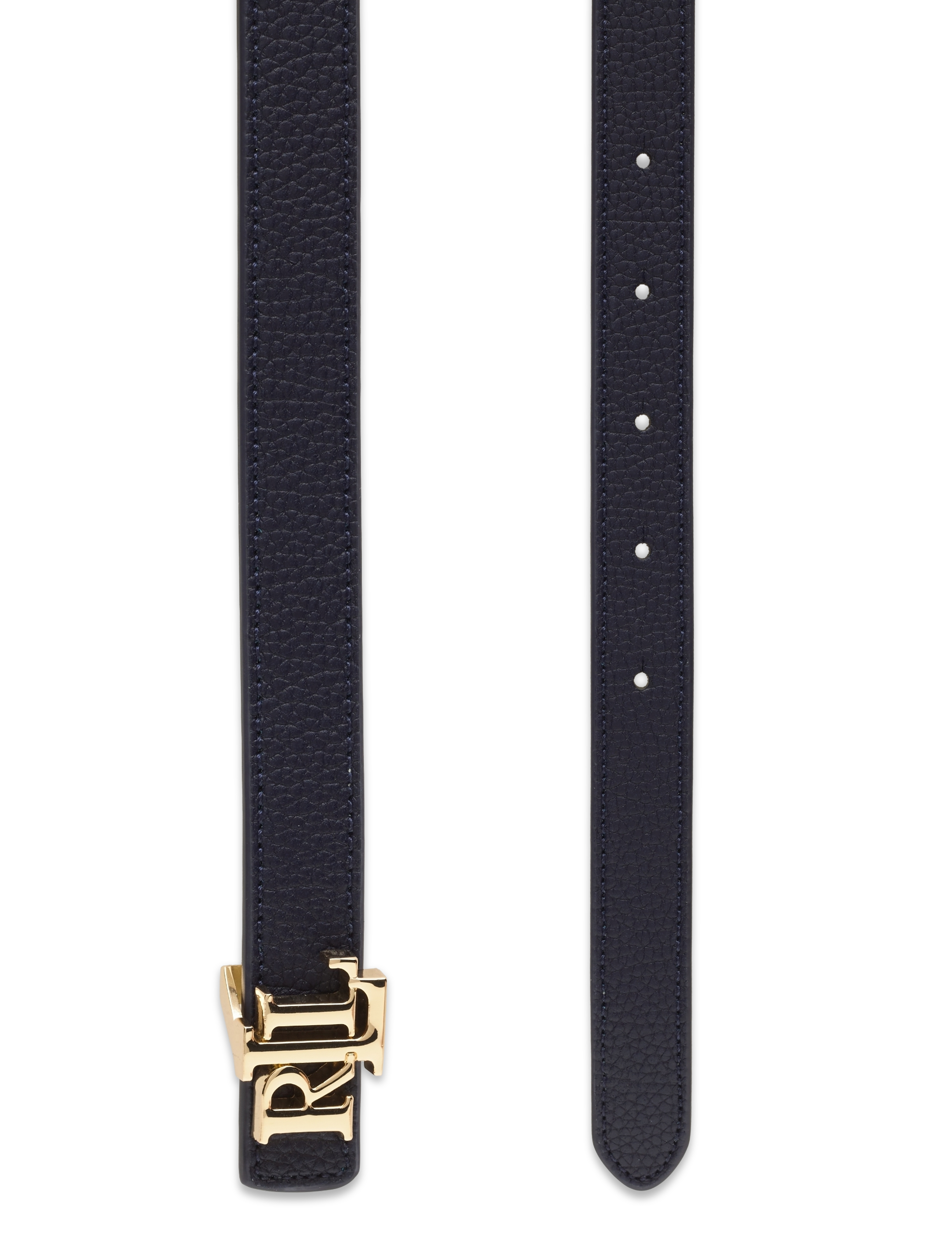 Lauren Ralph Lauren - Reversible Leather Belt - rf nvy/vn - 1