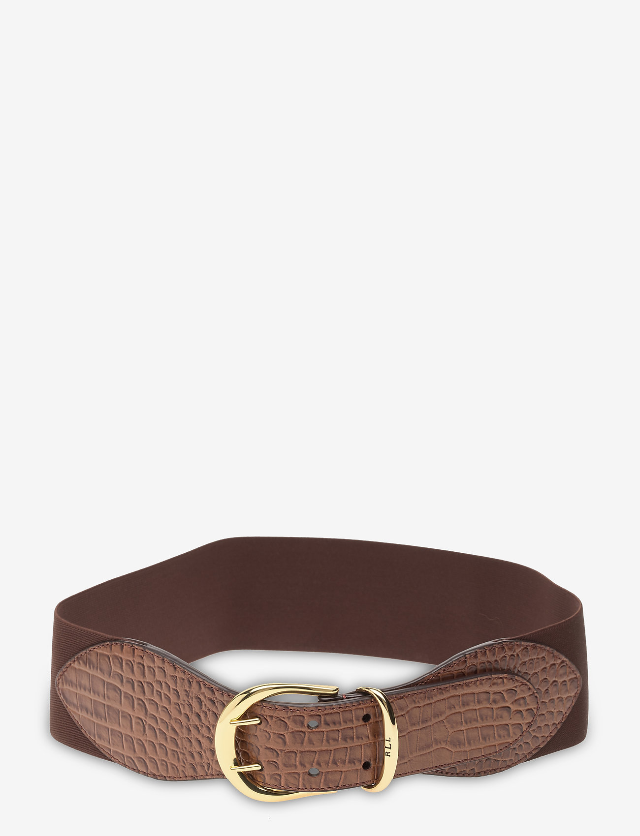 Lauren Ralph Lauren - Stretch Leather Belt - umber brown - 0