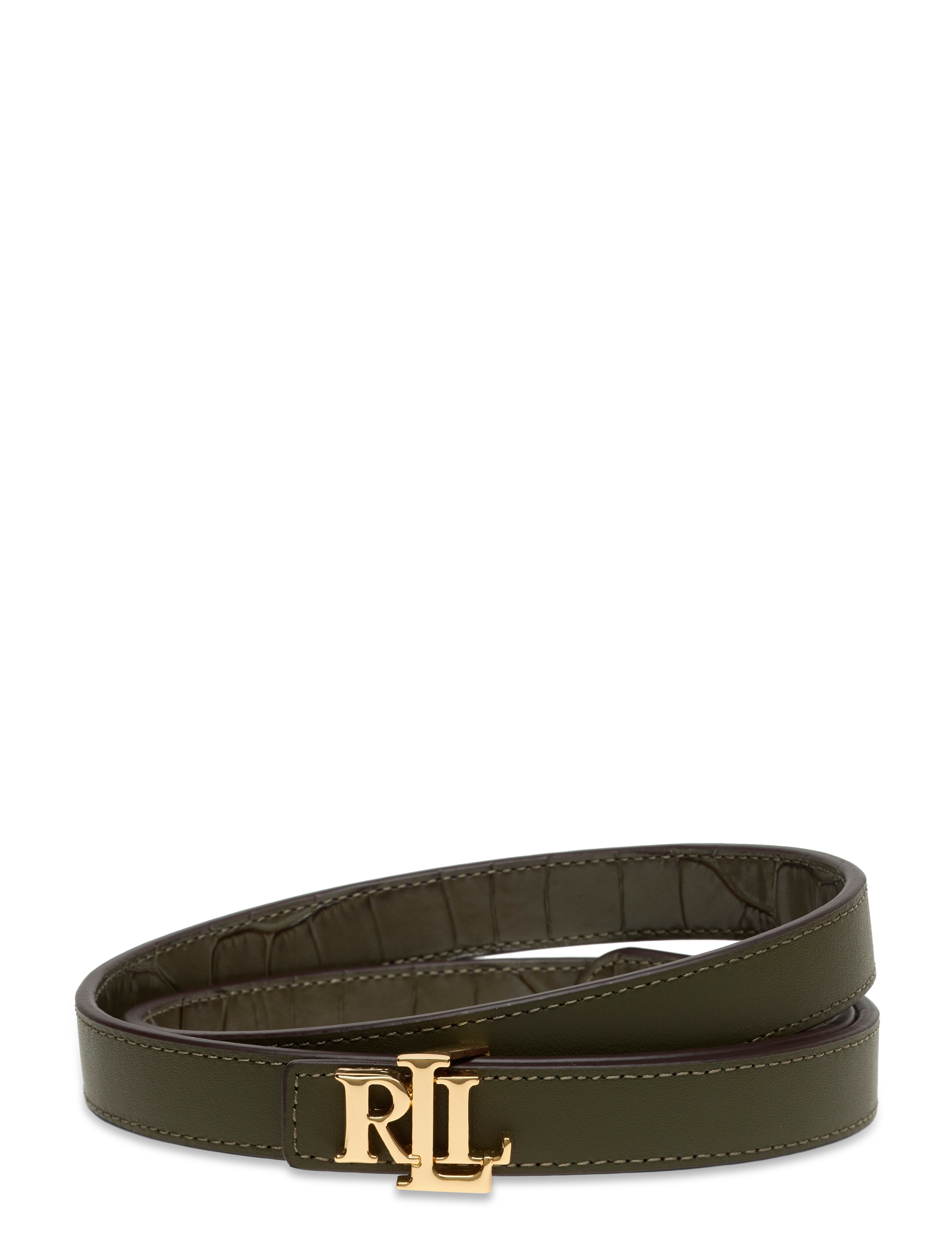 Lauren Ralph Lauren - Reversible Leather Belt - classic olive - 1