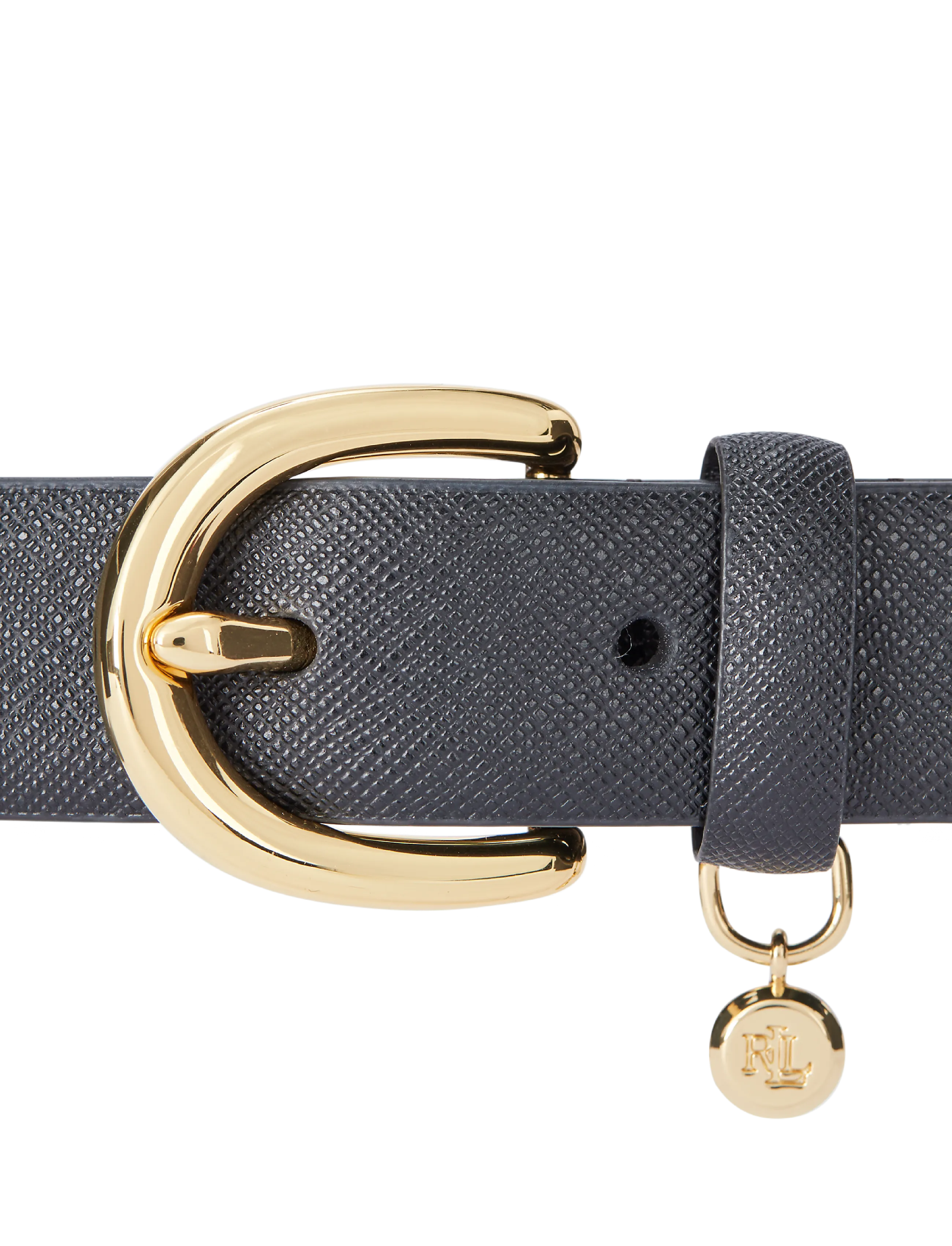 Lauren Ralph Lauren - CROSSHATCH LEATHER-CHARM CLASSC-DRC - leather belts - black - 2