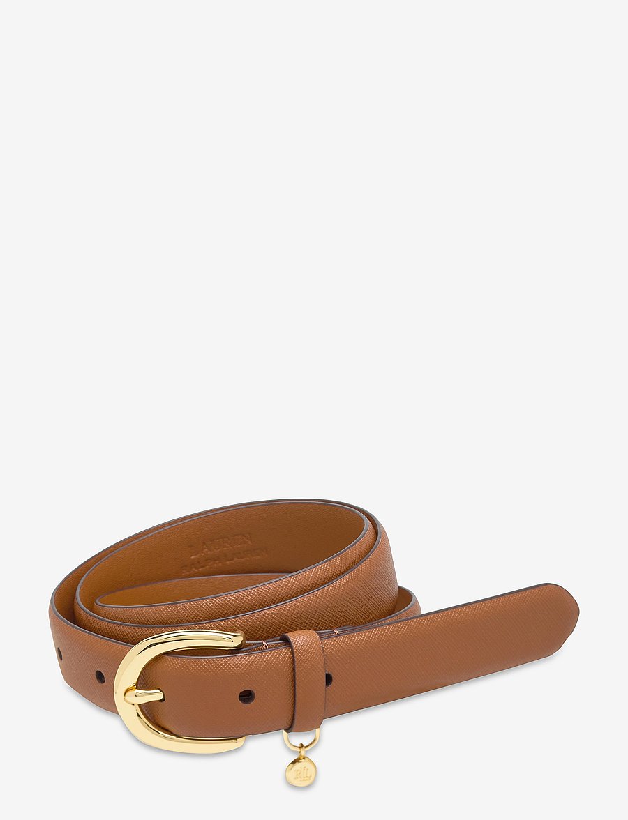 Lauren Ralph Lauren - Charm Crosshatch Leather Belt - nahkrihmad - lauren tan - 0