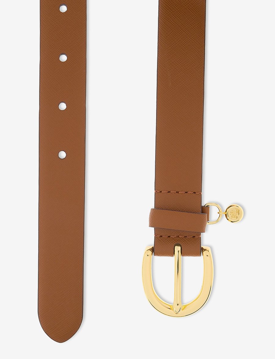 Lauren Ralph Lauren - Charm Crosshatch Leather Belt - nahkrihmad - lauren tan - 1