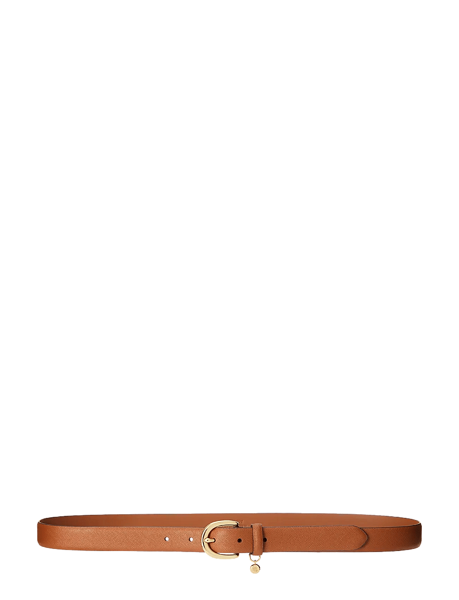 Lauren Ralph Lauren - Charm Crosshatch Leather Belt - nahkrihmad - lauren tan - 2