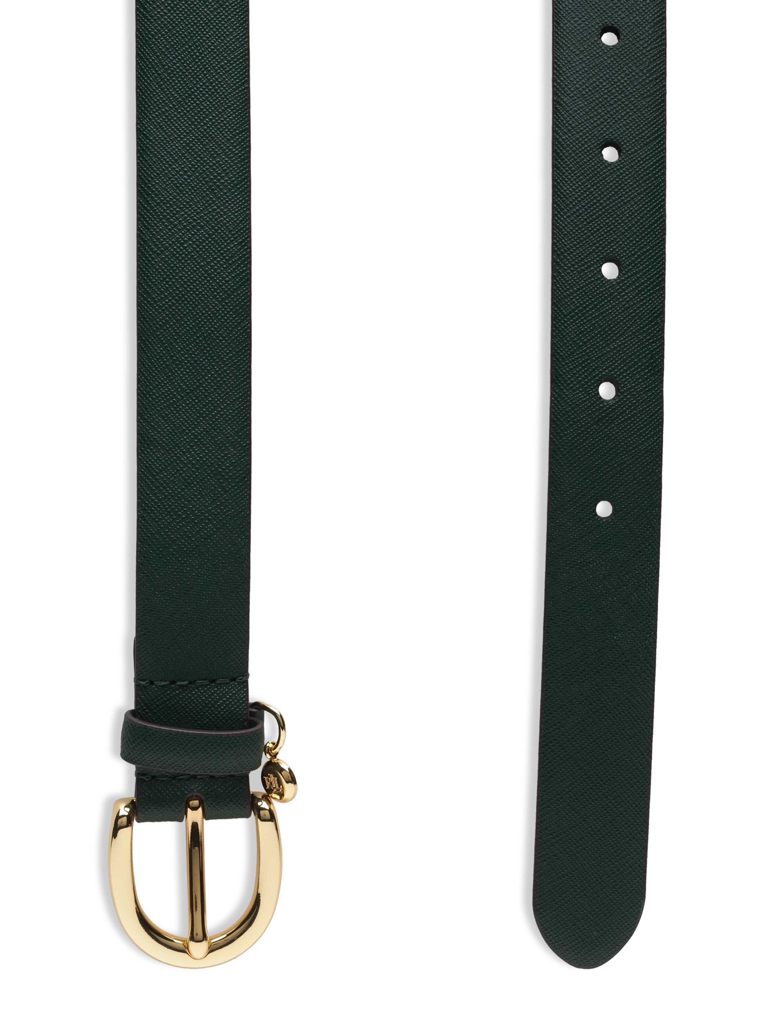 Lauren Ralph Lauren - CROSSHATCH LEATHER-CHARM CLASSC-DRC - læderbælter - season green - 1