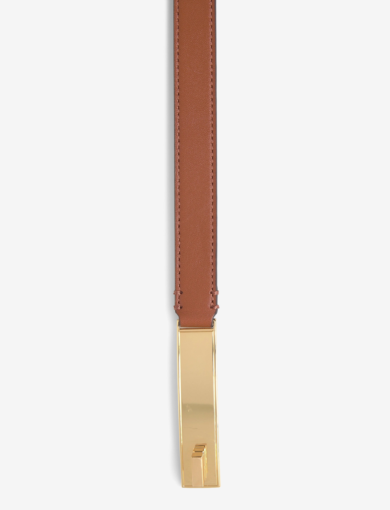 Lauren Ralph Lauren - Turn-Lock Skinny Leather Belt - läderskärp - lauren tan - 2