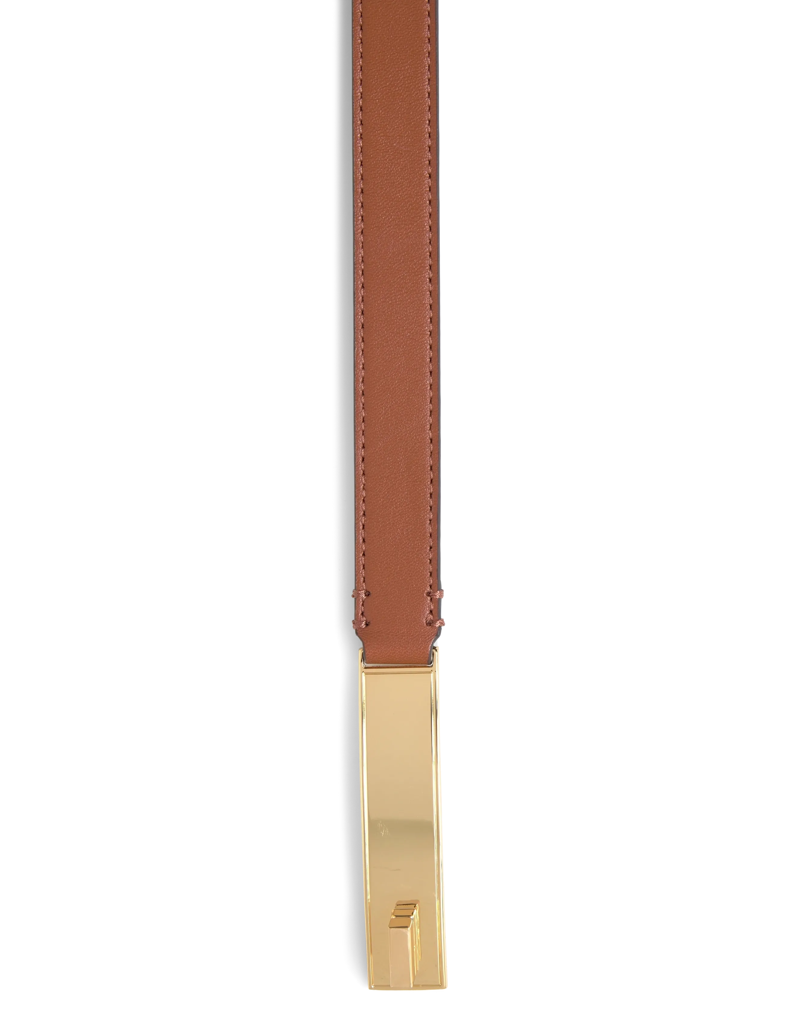 Lauren Ralph Lauren - Turn-Lock Skinny Leather Belt - nahkavyöt - lauren tan - 2