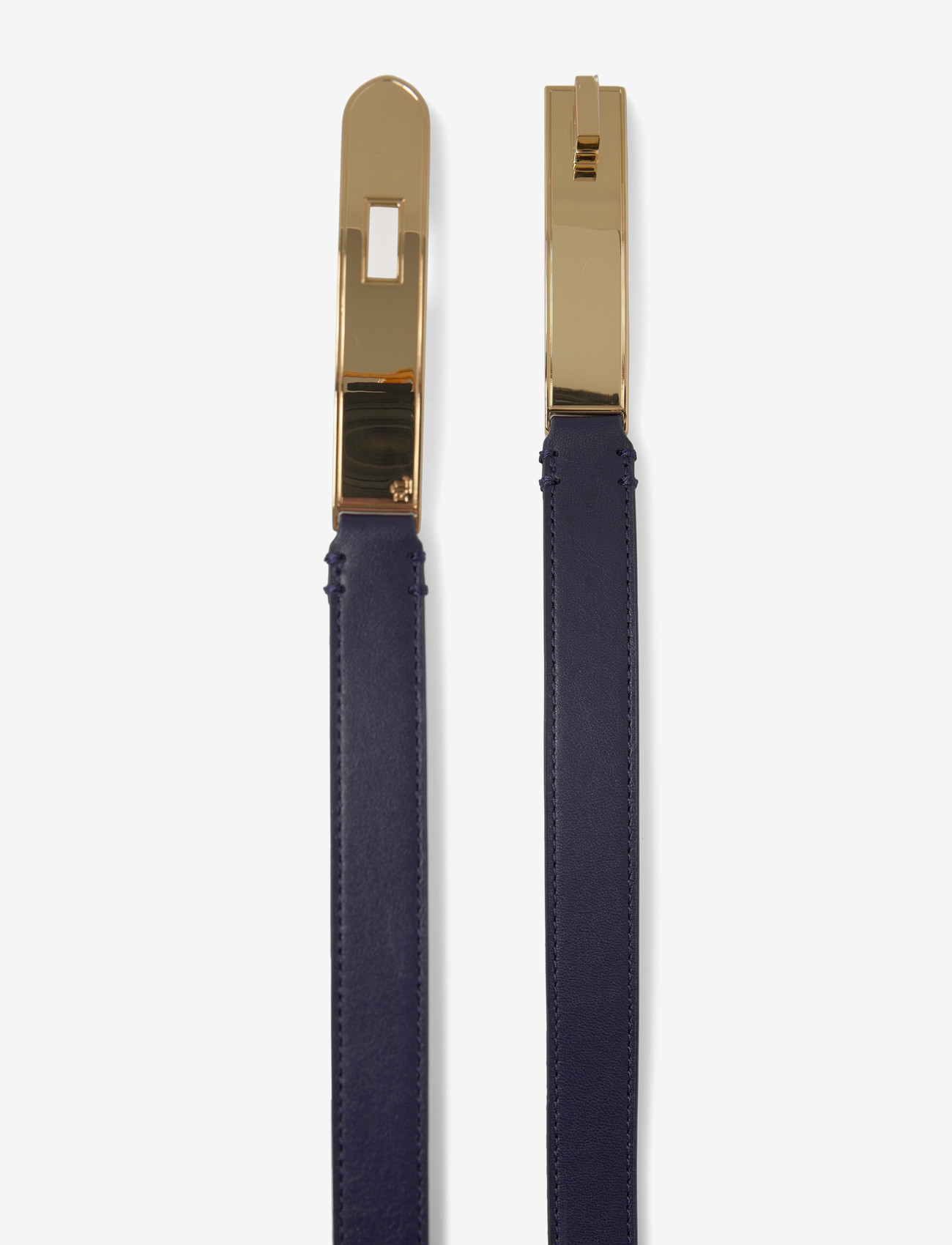 Lauren Ralph Lauren - Turn-Lock Skinny Leather Belt - läderskärp - refined navy - 1