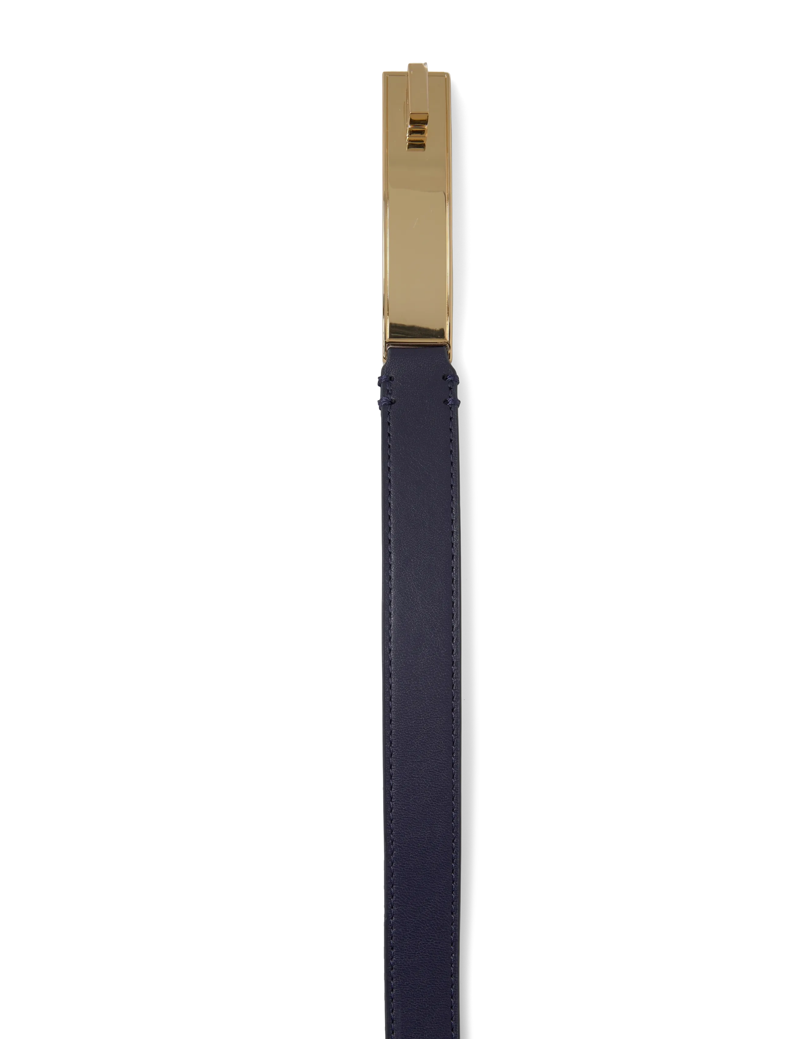 Lauren Ralph Lauren - Turn-Lock Skinny Leather Belt - ceintures en cuir - refined navy - 2