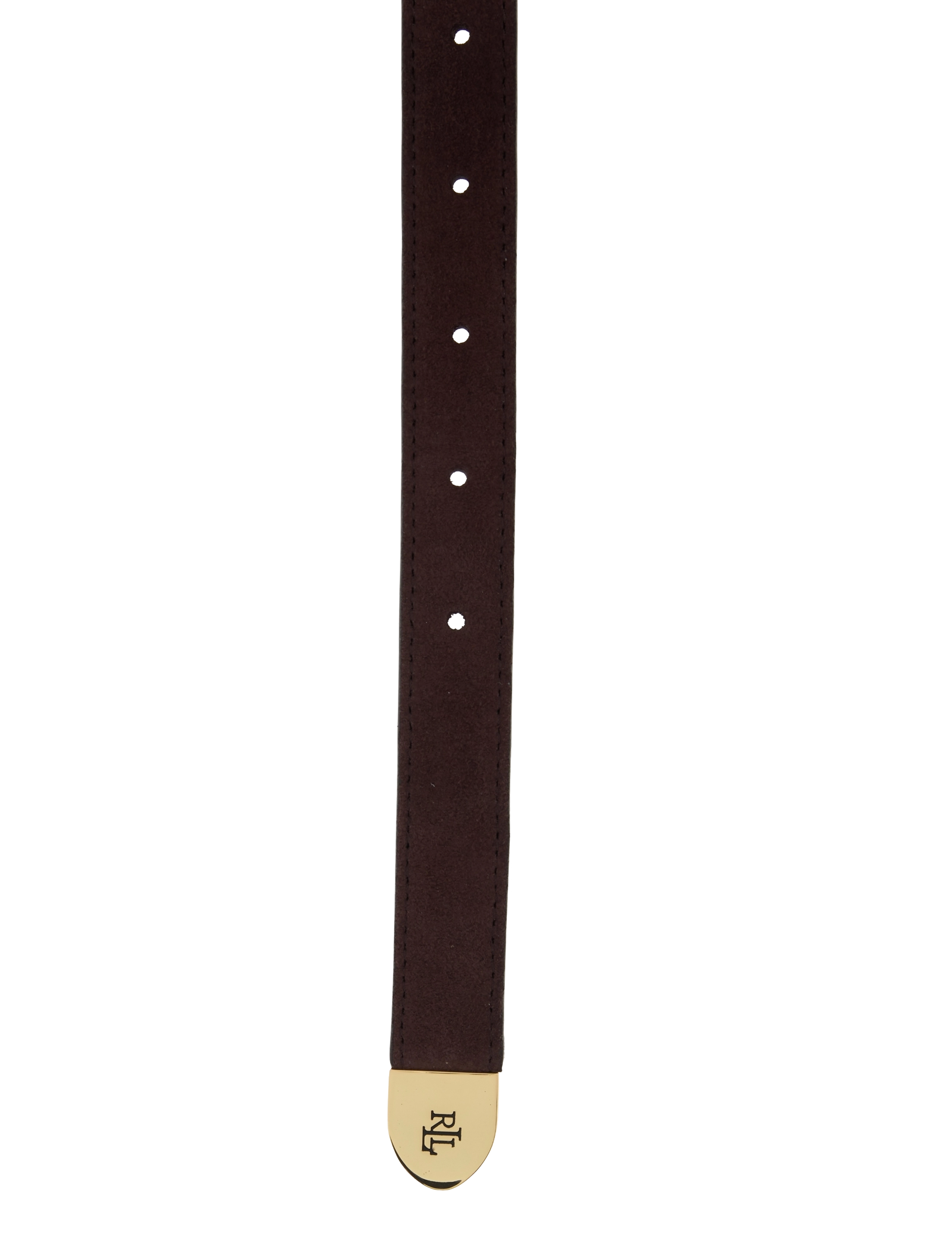 Lauren Ralph Lauren - Suede Skinny Belt - chestnut brown - 2