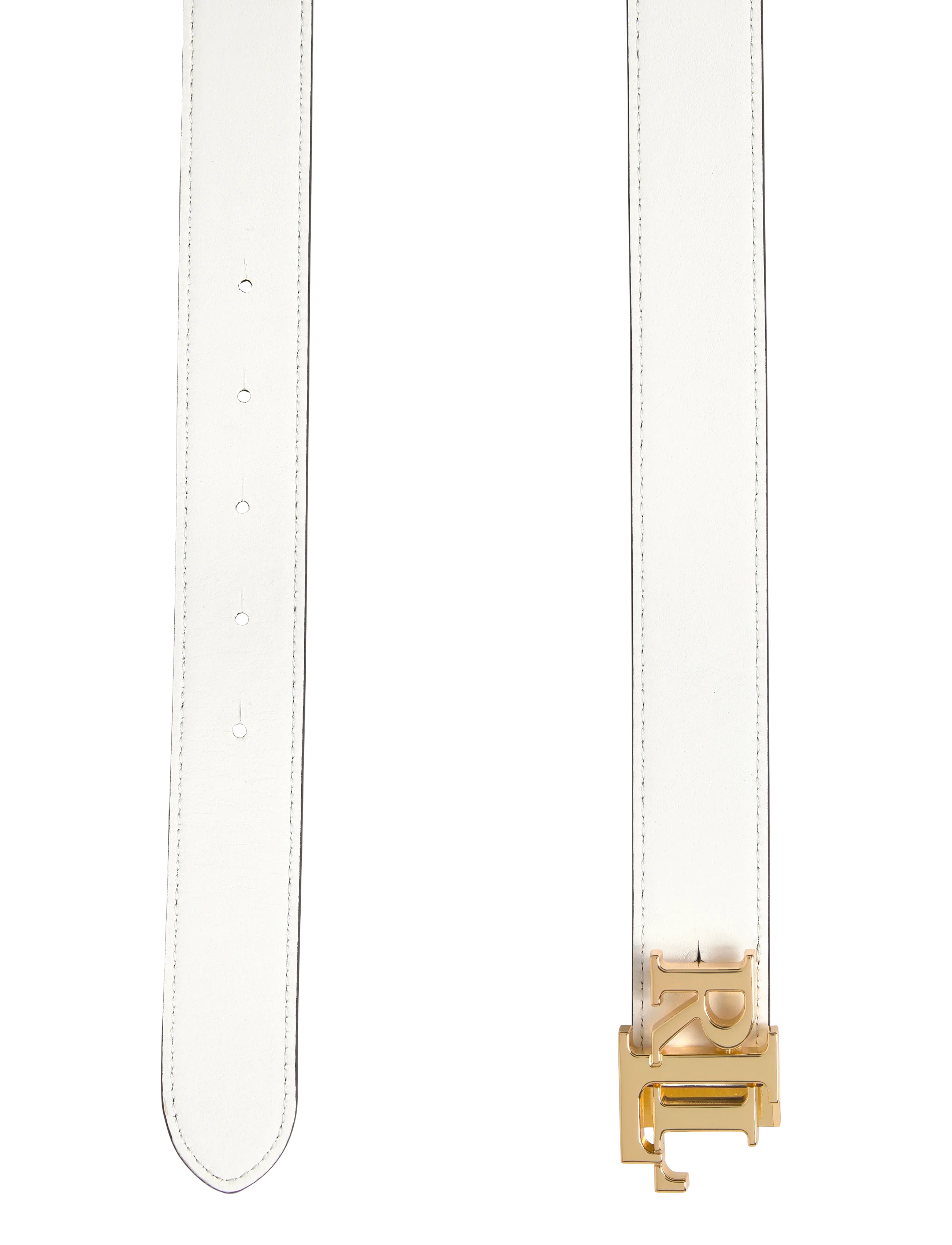 Lauren Ralph Lauren - Logo Reversible Leather Belt - læderbælter - birch tan/white - 3