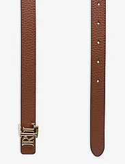 Lauren Ralph Lauren - Logo Reversible Leather Skinny Belt - basics - lauren tan/dark b - 2