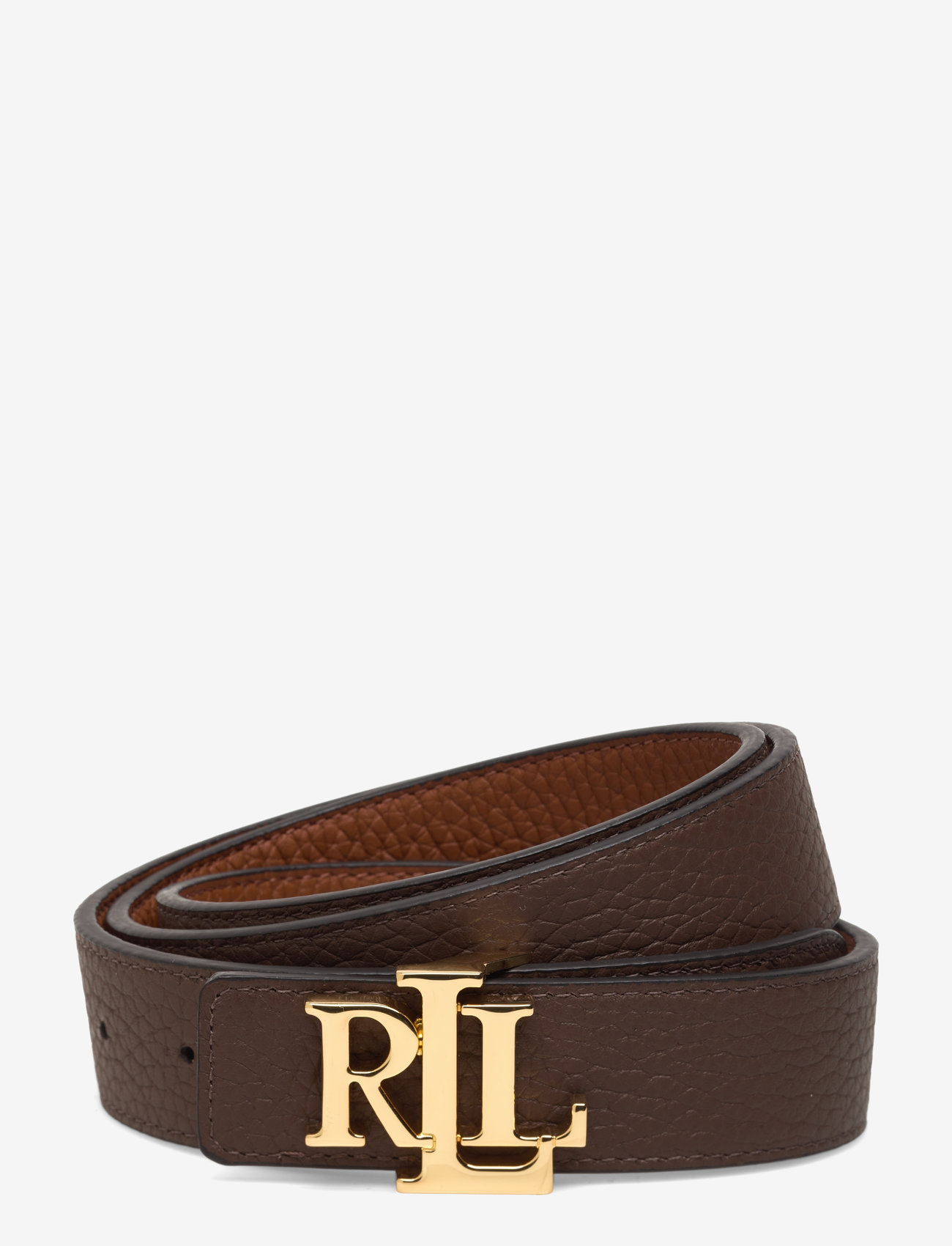 Lauren Ralph Lauren - Logo Reversible Pebbled Leather Belt - casual bælter - lauren tan/dark b - 2
