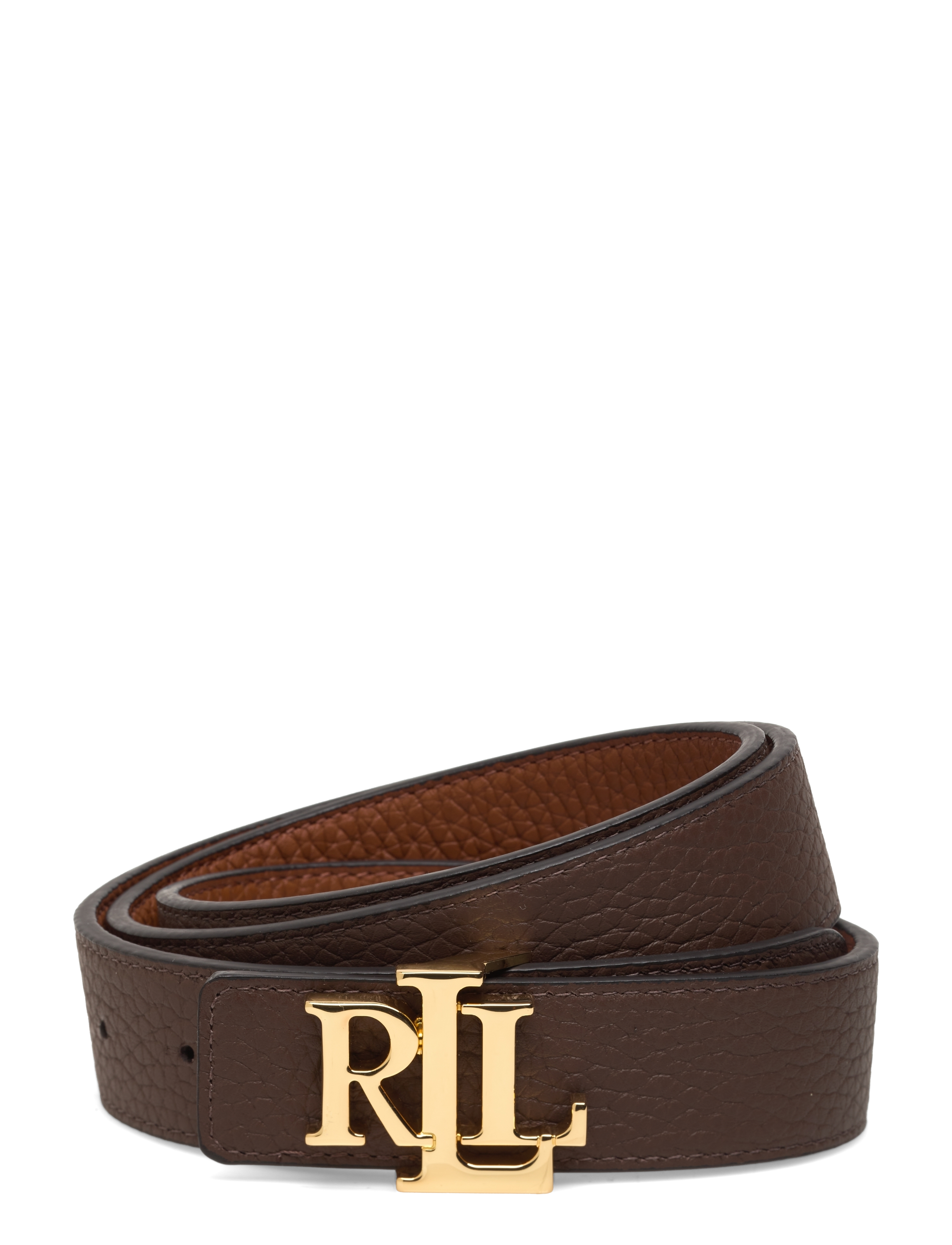 Lauren Ralph Lauren - Logo Reversible Pebbled Leather Belt - ceintures en cuir - lauren tan/dark b - 2