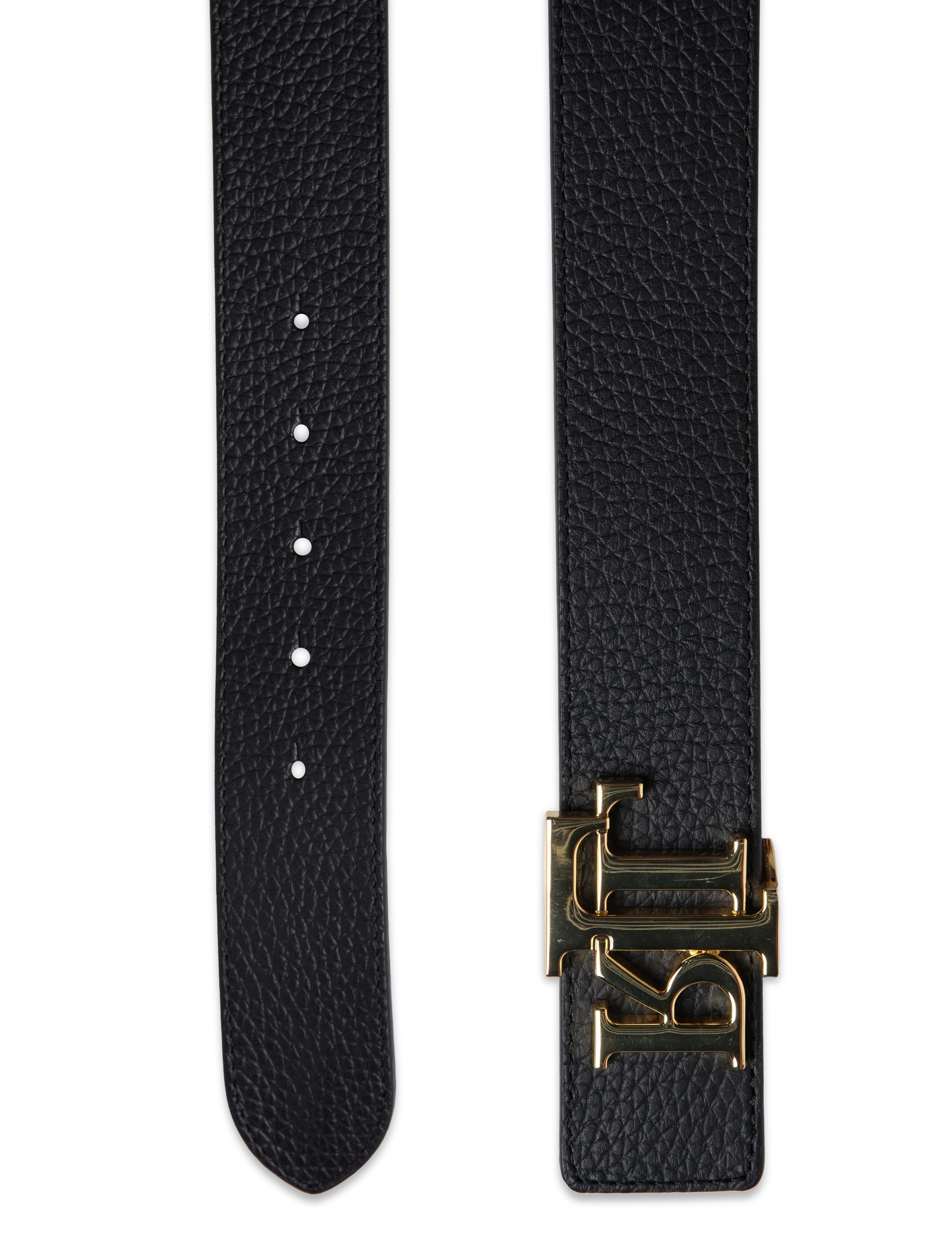 Lauren Ralph Lauren - FL GRN PB/FL GRN PB-REV LRL 40-BLT- - læderbælter - black/lauren tan - 1
