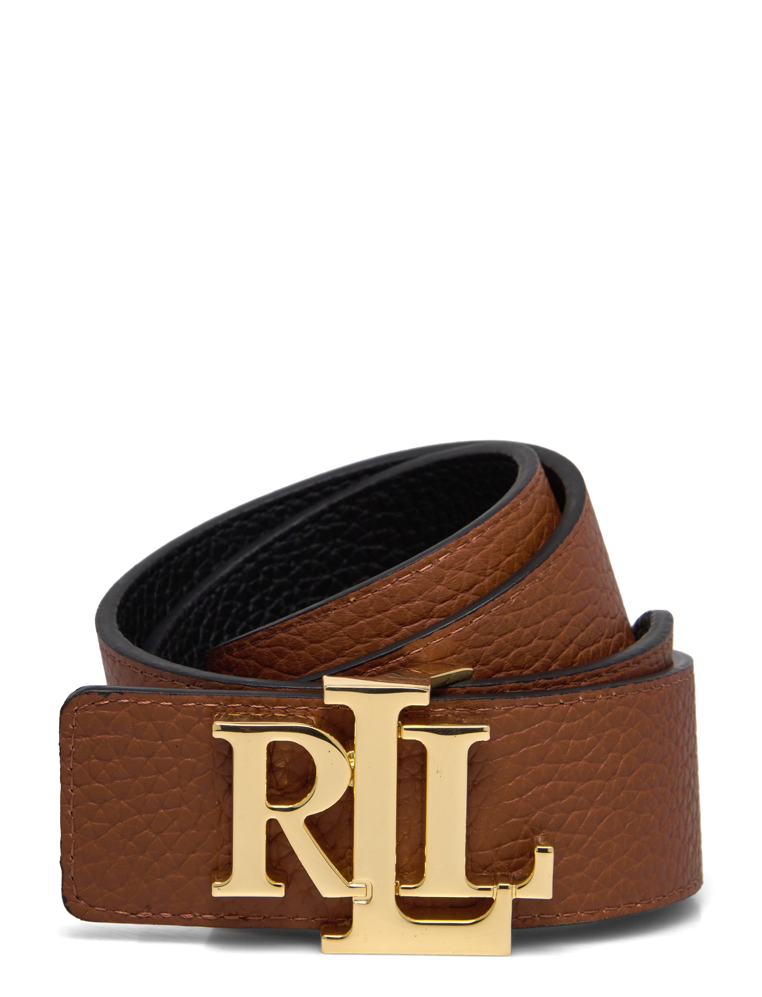 Lauren Ralph Lauren - FL GRN PB/FL GRN PB-REV LRL 40-BLT- - læderbælter - black/lauren tan - 2