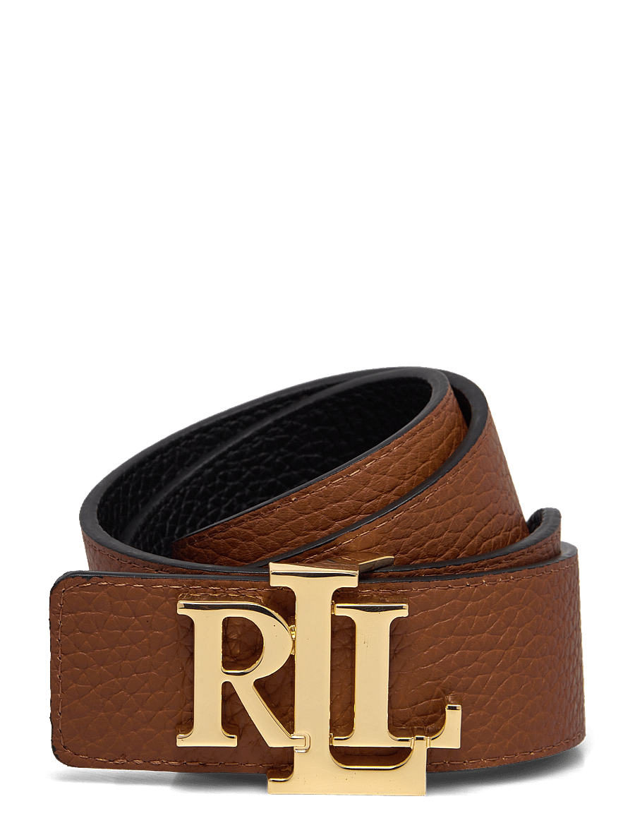 Lauren Ralph Lauren - FL GRN PB/FL GRN PB-REV LRL 40-BLT- - ledergürtel - black/lauren tan - 2