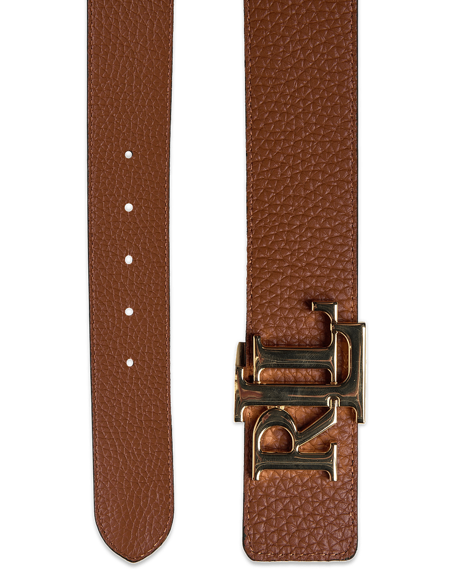 Lauren Ralph Lauren - FL GRN PB/FL GRN PB-REV LRL 40-BLT- - ledergürtel - black/lauren tan - 3
