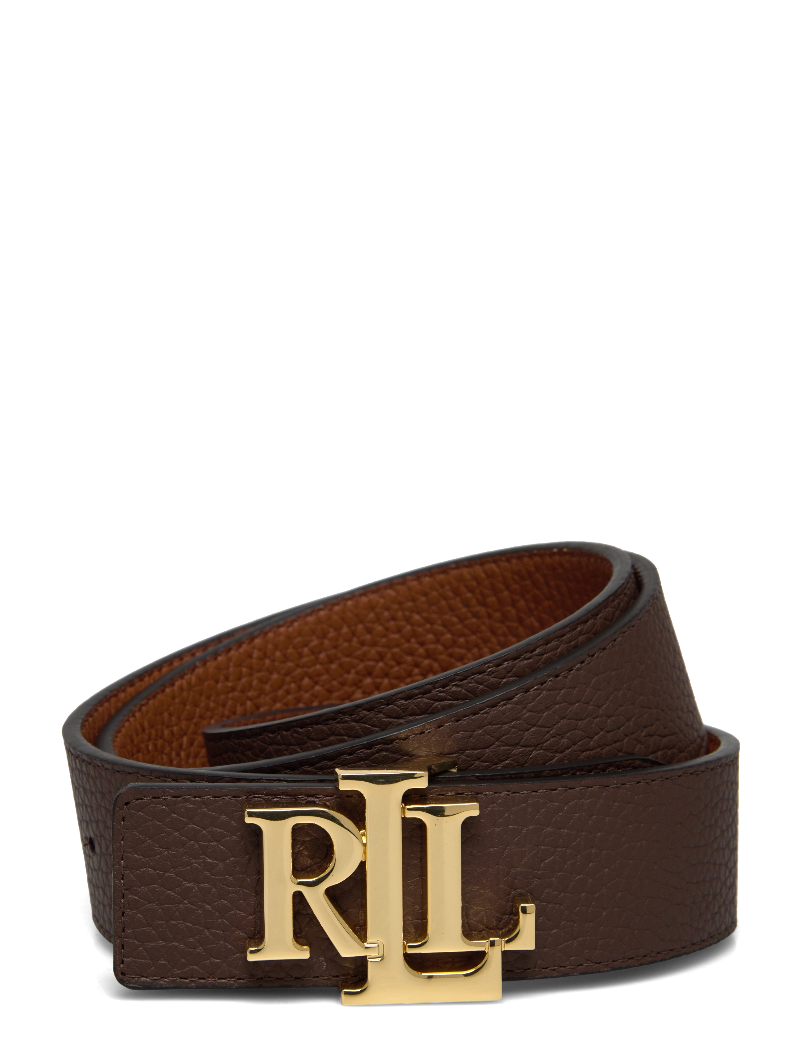 Lauren Ralph Lauren - FL GRN PB/FL GRN PB-REV LRL 40-BLT- - leather belts - lauren tan/dark b - 1