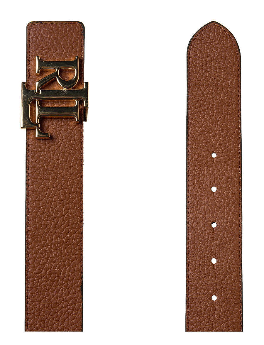 Lauren Ralph Lauren - FL GRN PB/FL GRN PB-REV LRL 40-BLT- - ledergürtel - lauren tan/dark b - 2