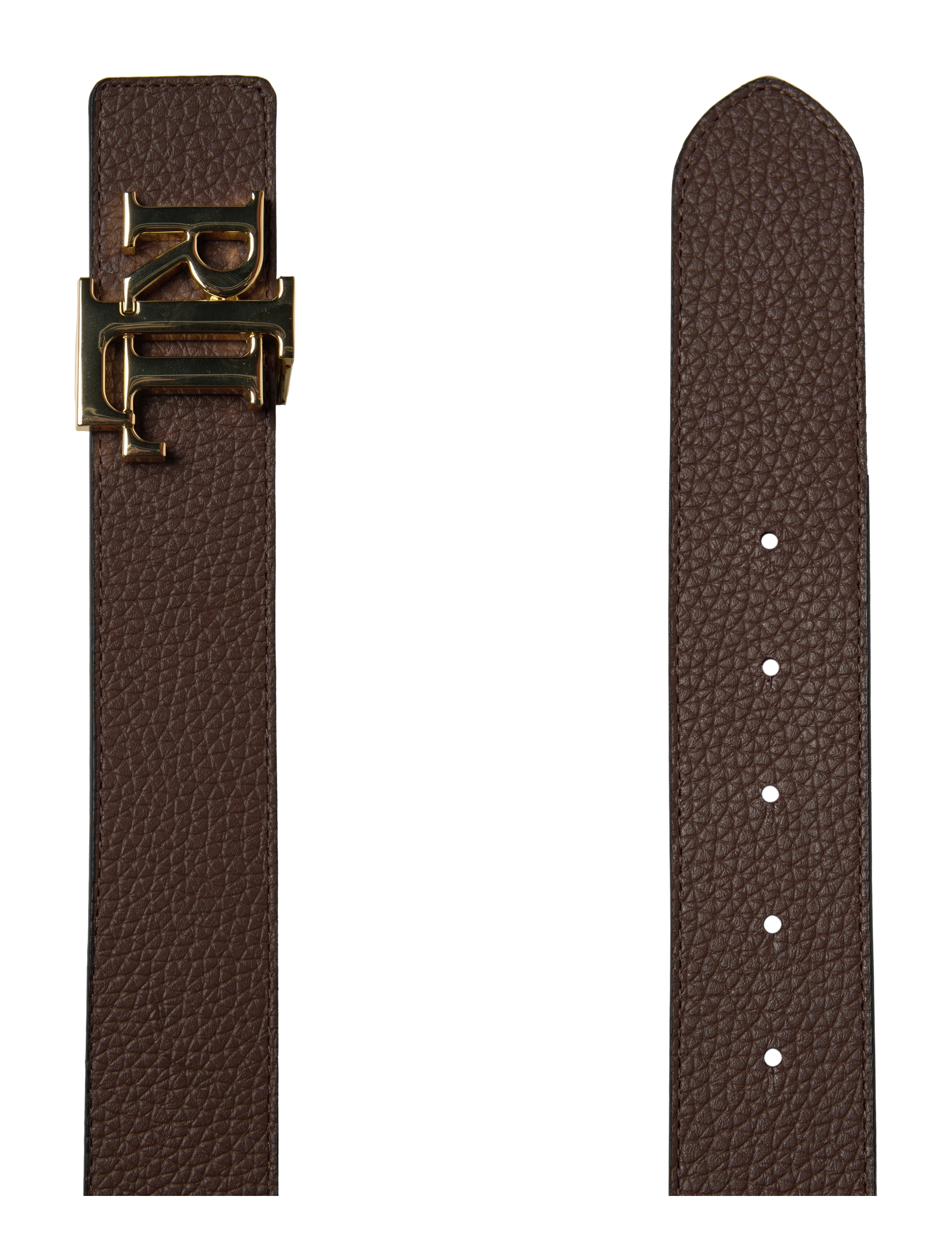 Lauren Ralph Lauren - FL GRN PB/FL GRN PB-REV LRL 40-BLT- - leather belts - lauren tan/dark b - 4