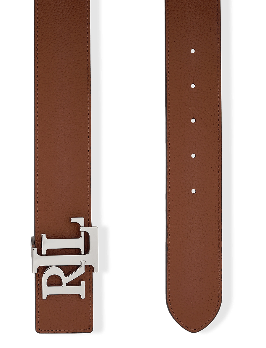 Lauren Ralph Lauren - FL GRN PB/FL GRN PB-REV LRL 40-BLT- - ledergürtel - lauren tan/dark o - 1