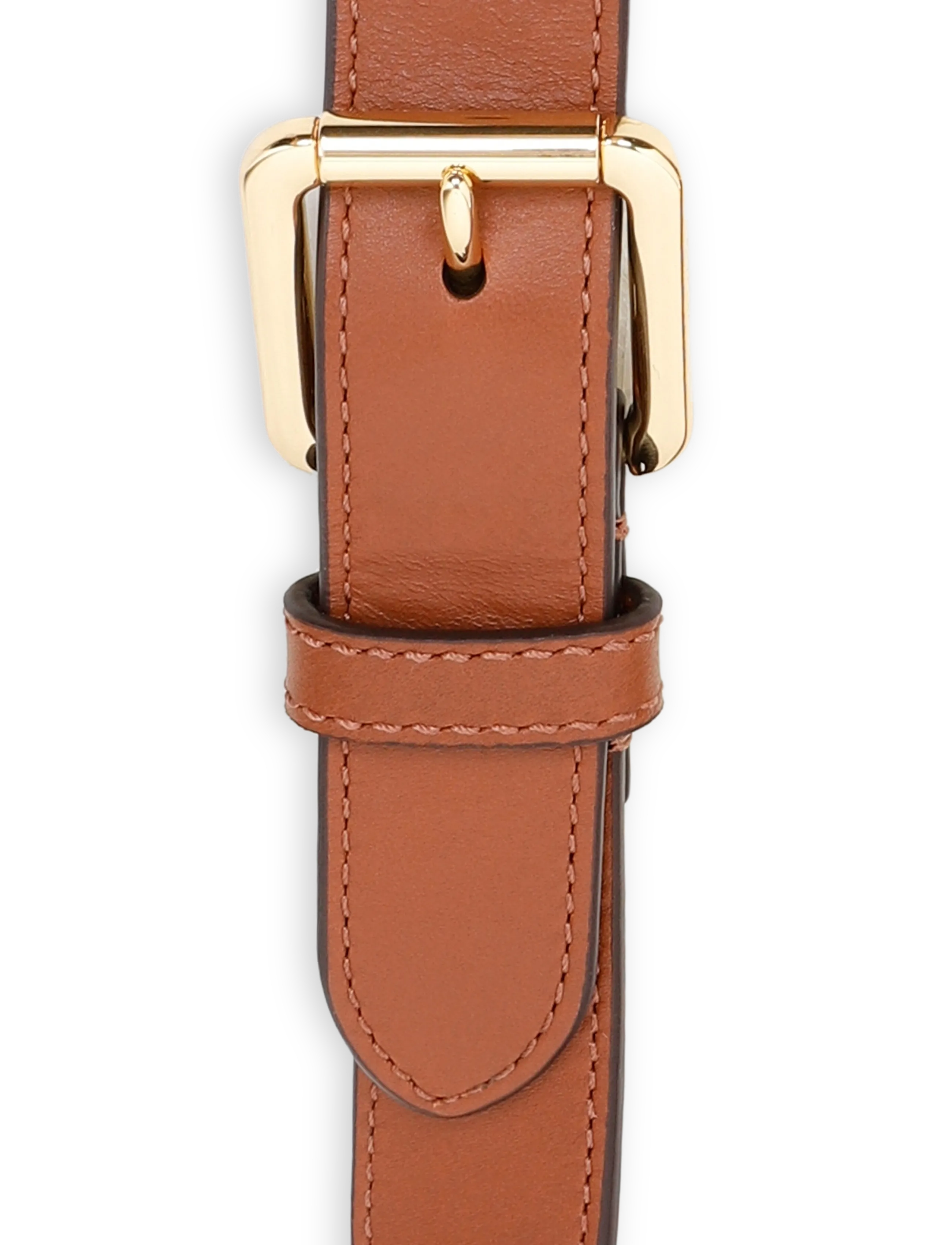 Lauren Ralph Lauren - NATURAL SMTH LEATHR-DBL STCK BLT-BL - ledergürtel - lauren tan/pb - 2