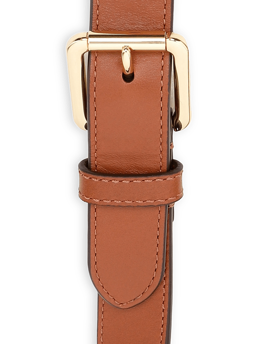 Lauren Ralph Lauren - NATURAL SMTH LEATHR-DBL STCK BLT-BL - ledergürtel - lauren tan/pb - 2
