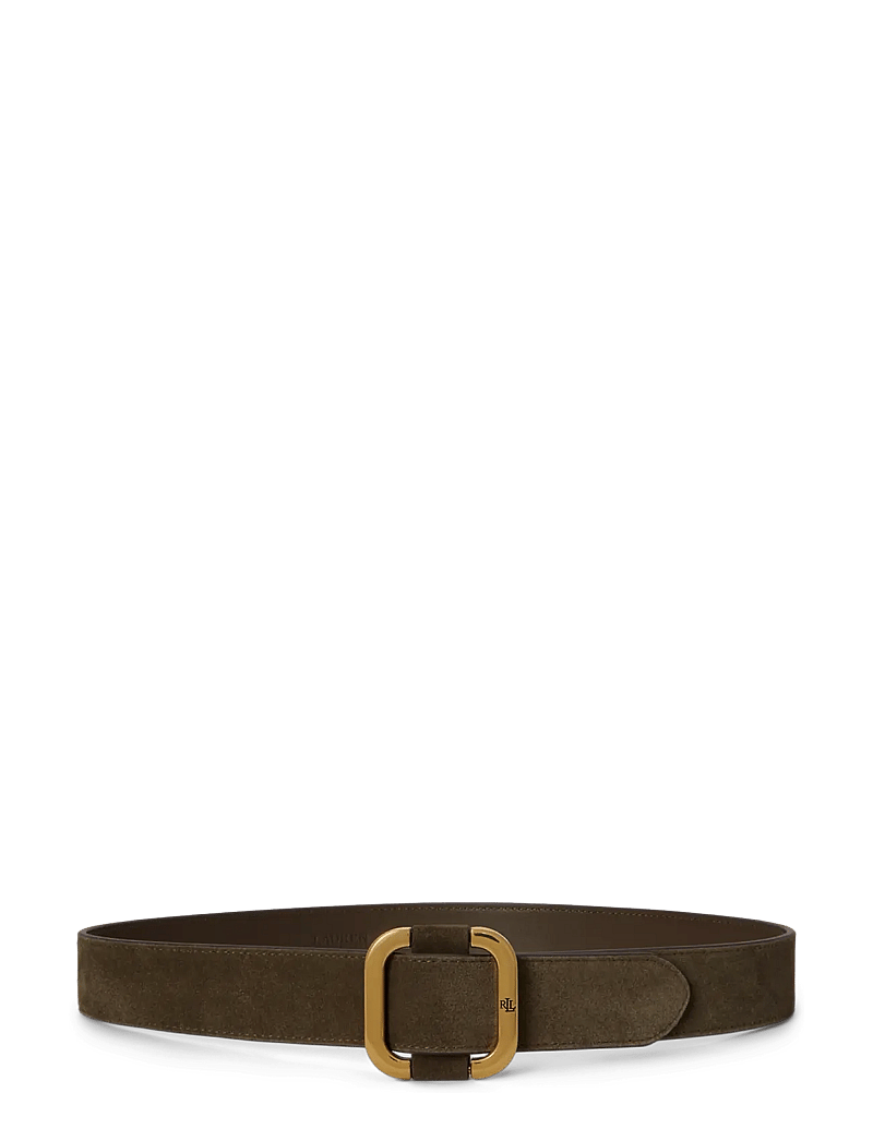 Lauren Ralph Lauren - Slide-Buckle Suede Belt - läderskärp - botanic green - 0