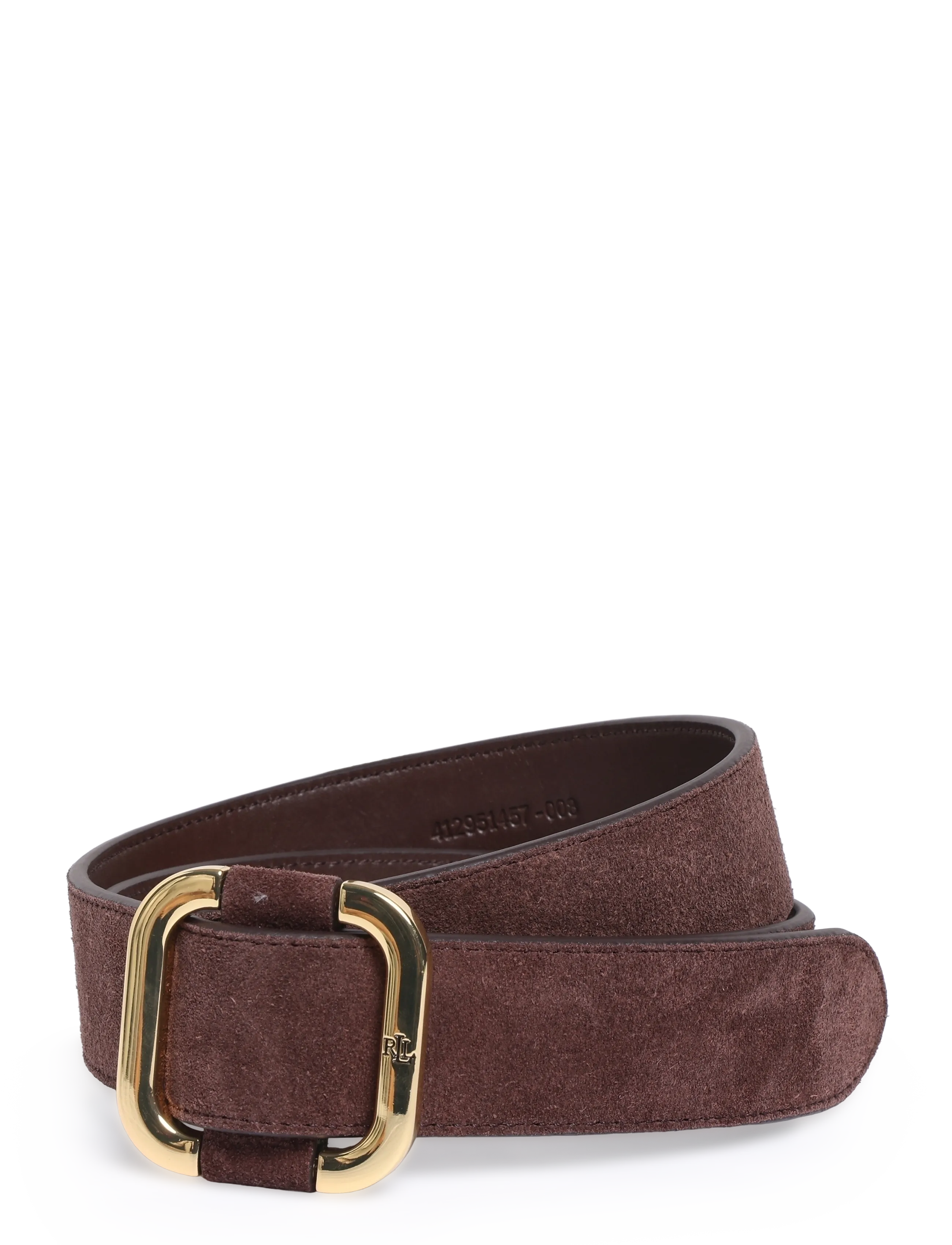 Lauren Ralph Lauren Slide-Buckle Suede Belt - Accessoarer - CHESTNUT BROWN / brown
