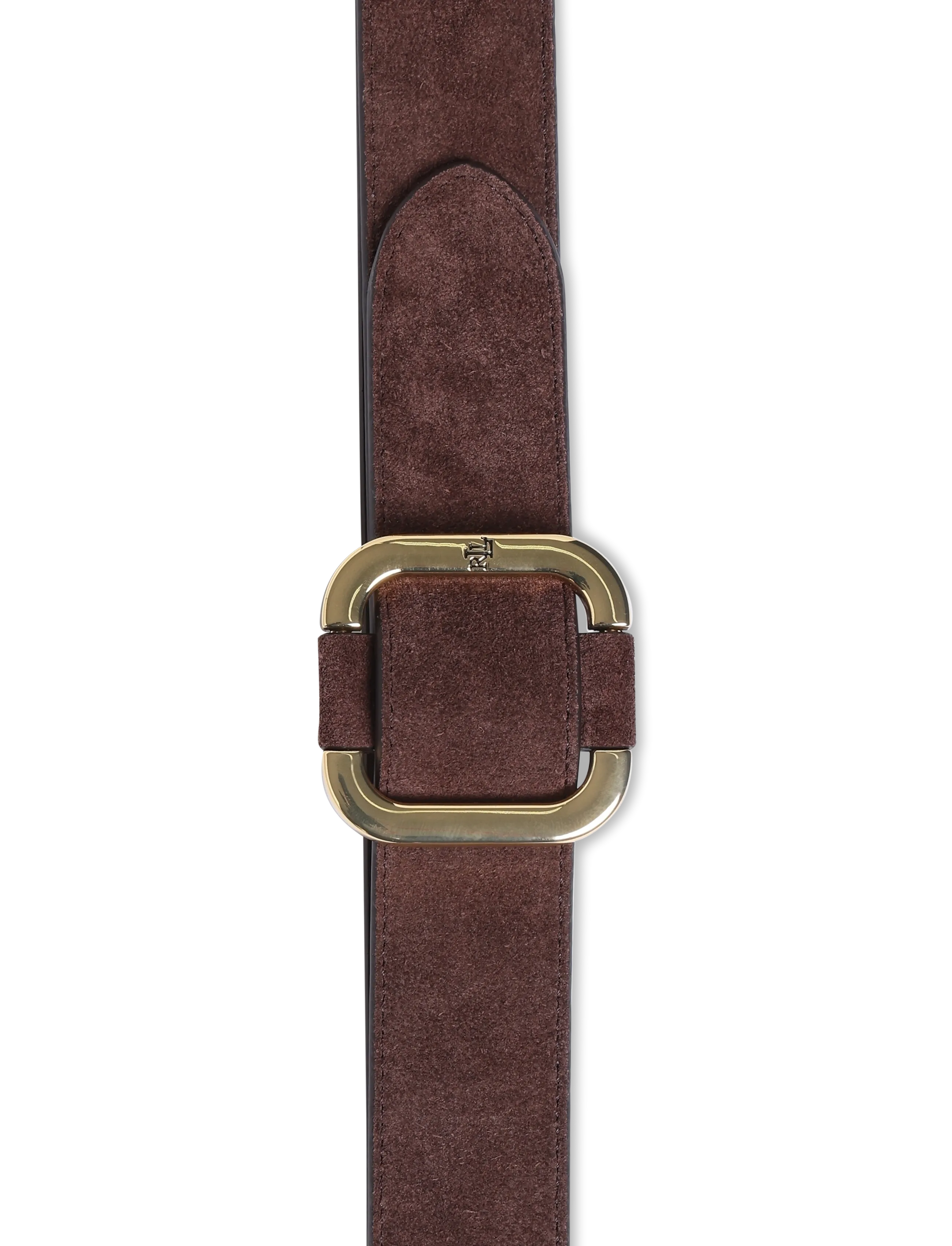 Lauren Ralph Lauren - Slide-Buckle Suede Belt - läderskärp - chestnut brown - 2
