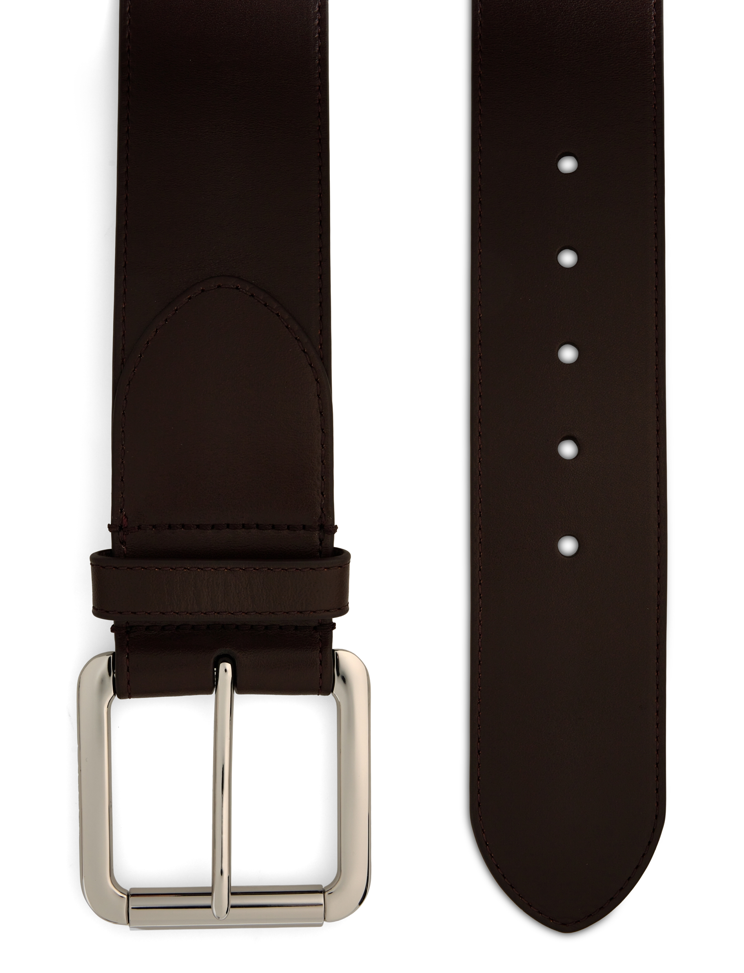 Lauren Ralph Lauren - Vachetta Leather Wide Belt - læderbælter - dark hickory - 1