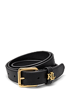 Lauren Ralph Lauren Logo-keeper Leather Skinny Belt Lauren Ralph Lauren Logo-keeper Leather Skinny Belt