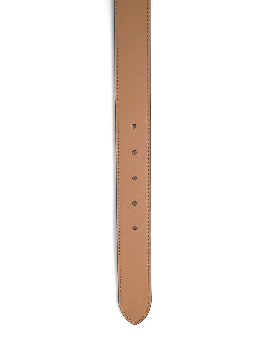 Lauren Ralph Lauren - NATURAL SMTH LEATHR-LOGO KEEPER-BLT - læderbælter - camel - 2